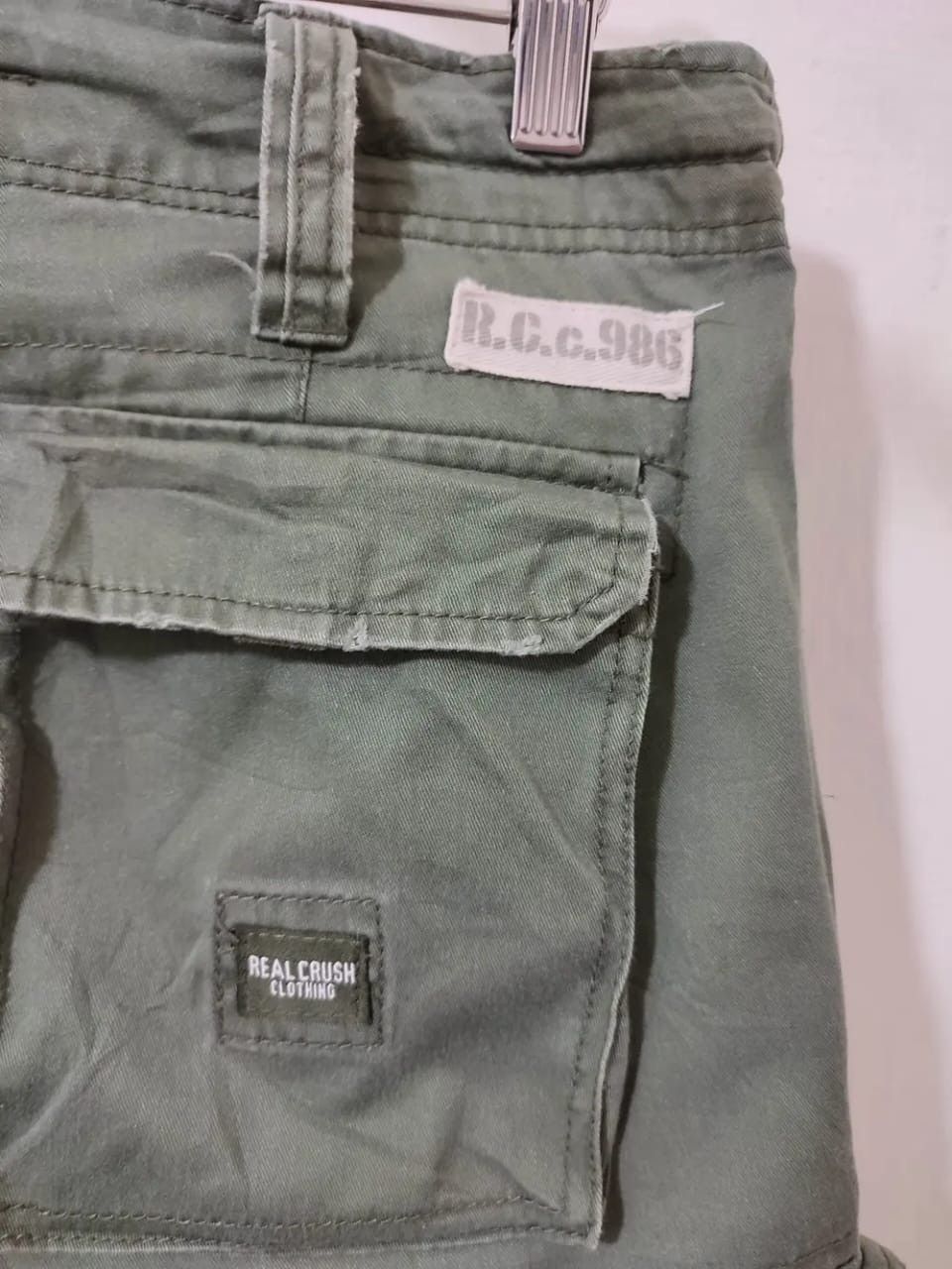 Japanese Brand Real Crush Clothing Multipocket Cargo Tactical Pants Size US 34 / EU 50 - 12 Thumbnail