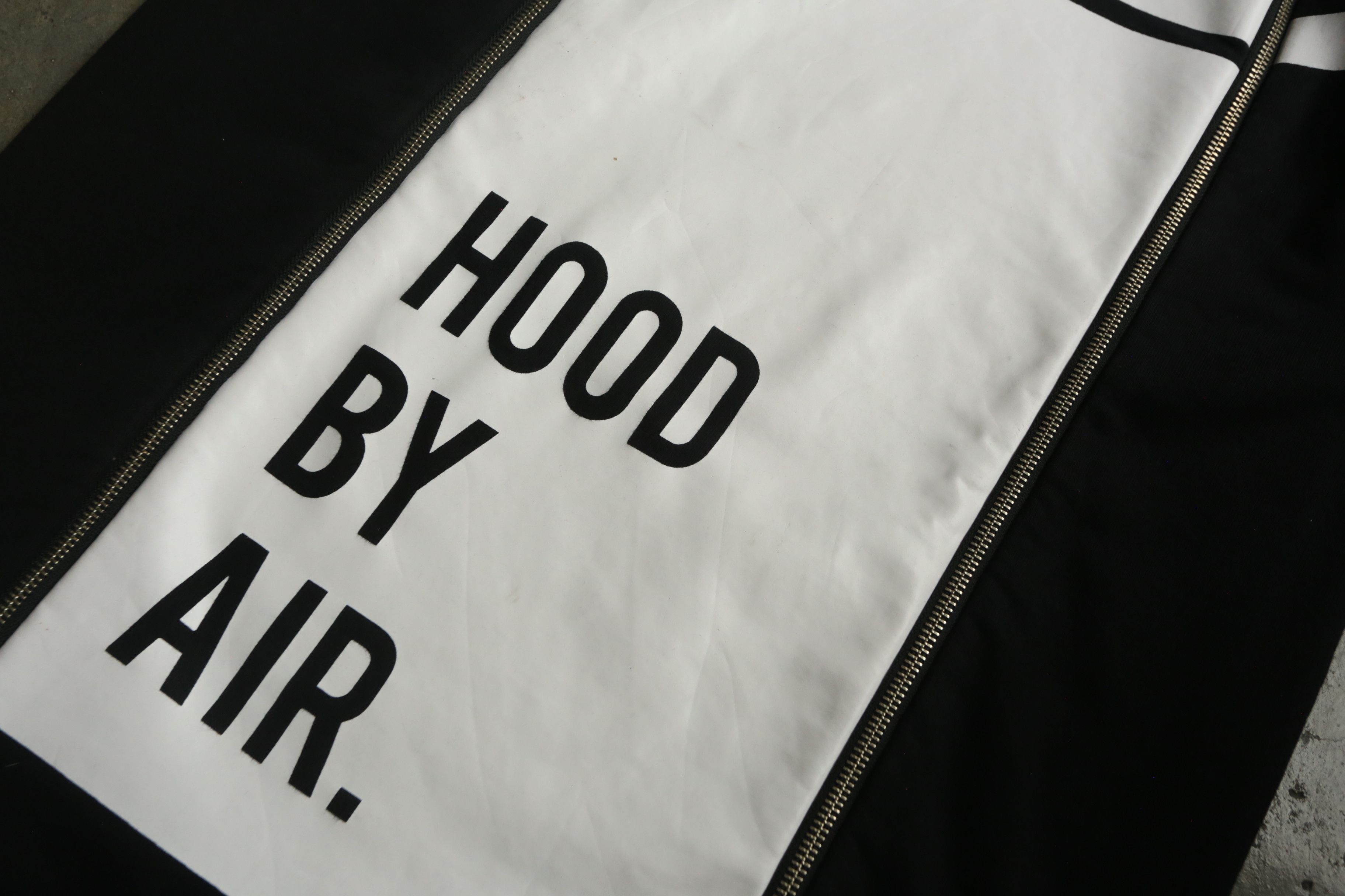 Hood By Air Hood by Air - S/S 15 - Zip Stripe Logo Hoodie Size US L / EU 52-54 / 3 - 4 Thumbnail