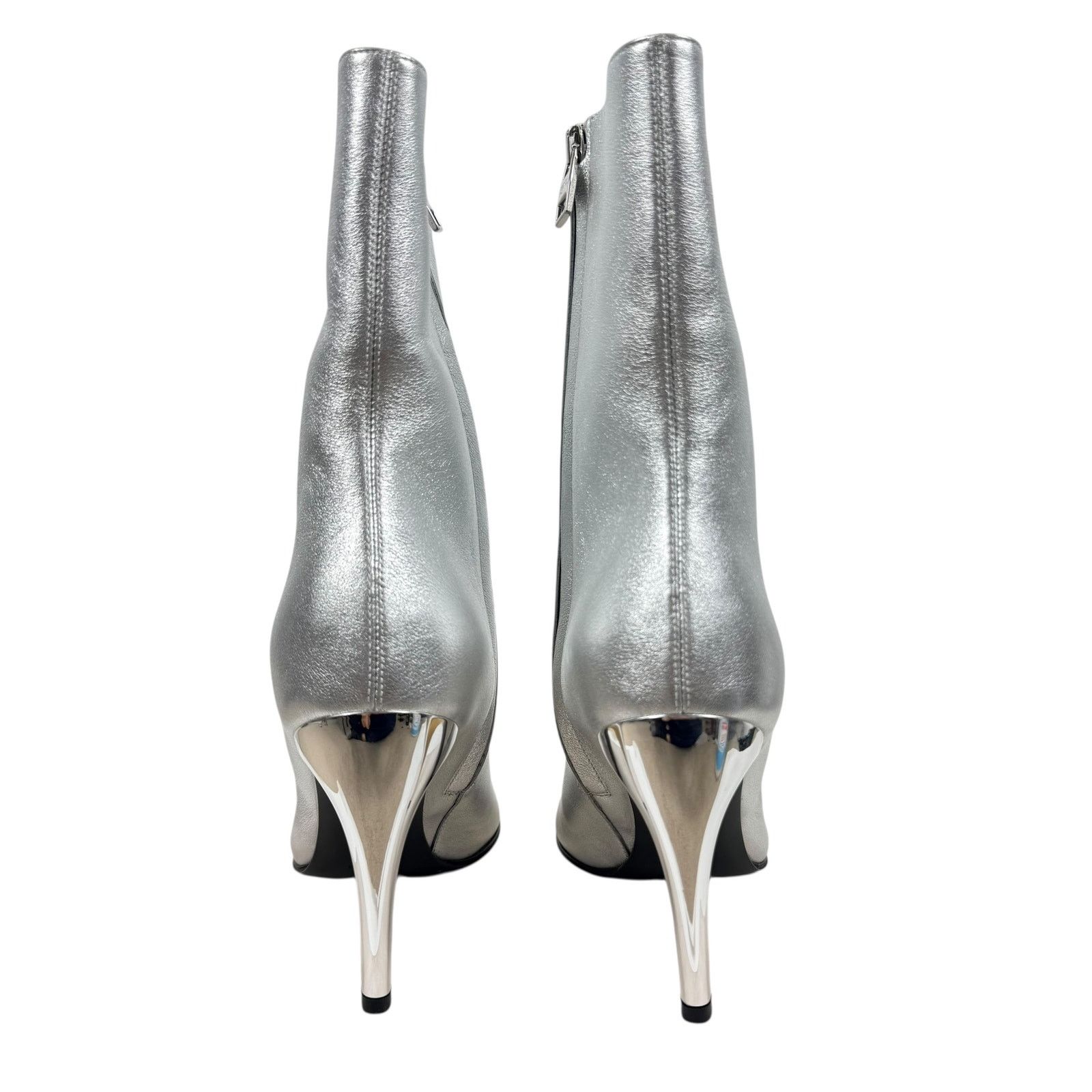 Alexander McQueen New Alexander Mcqueen Armadillo Metallic Leather Ankle Boots Size US 7 / IT 37 - 5 Thumbnail