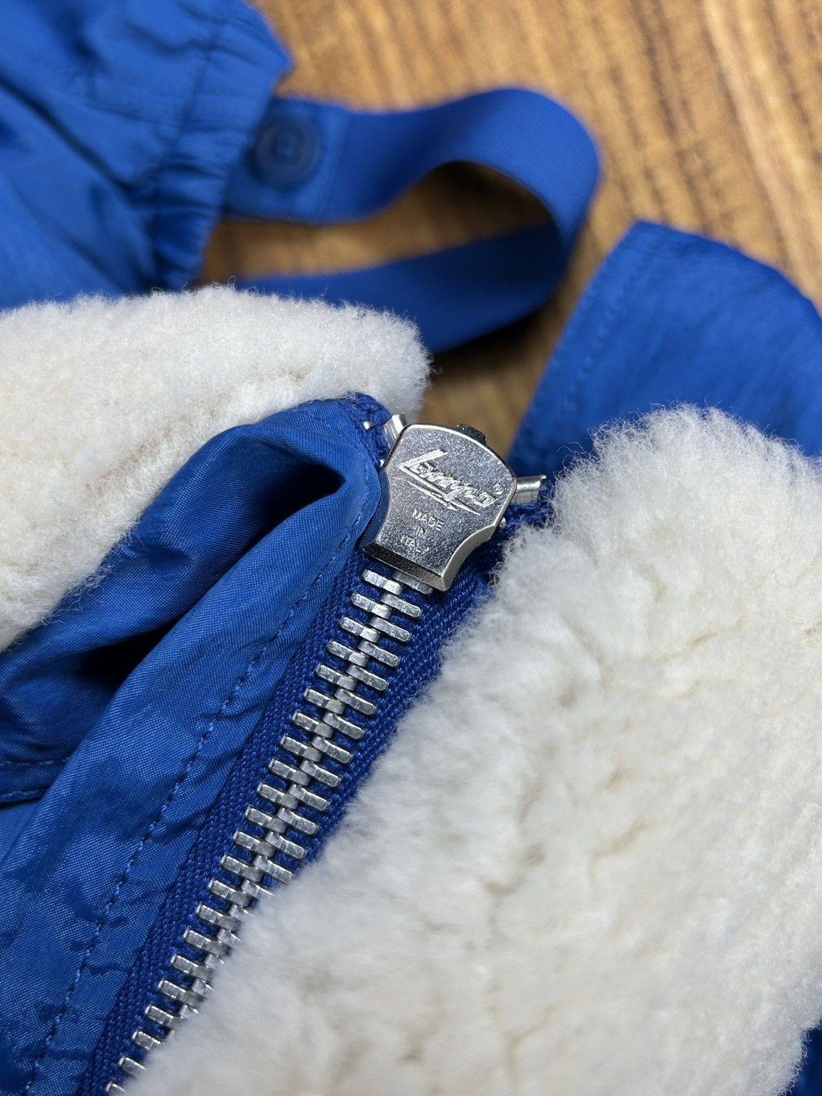 Helmut Lang NWT Helmut Lang Shearling Parachute Bomber Jacket Blue S Size S / US 4 / IT 40 - 12 Thumbnail