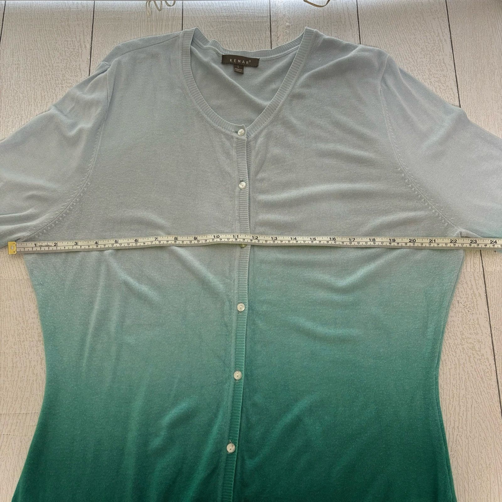 Other Kenar Seafoam Ombre Cardigan Size Large Size L / US 10 / IT 46 - 4 Thumbnail
