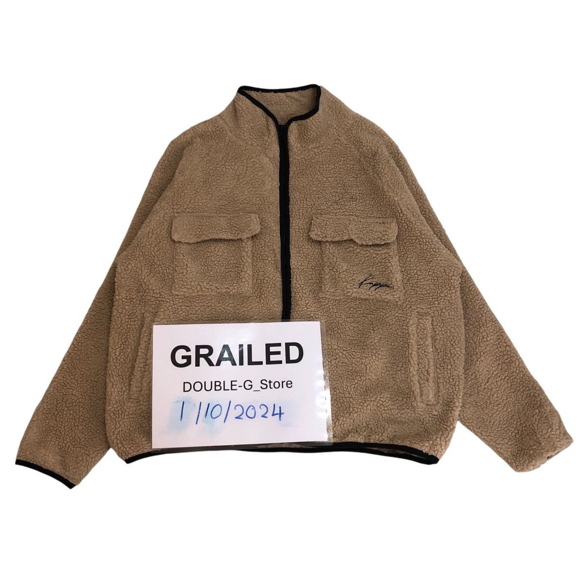 Japanese Brand 📌Vintage Bomber Jacket Fleece Sherpa Kappa Big Logo Anorak Size US M / EU 48-50 / 2 - 1 Thumbnail