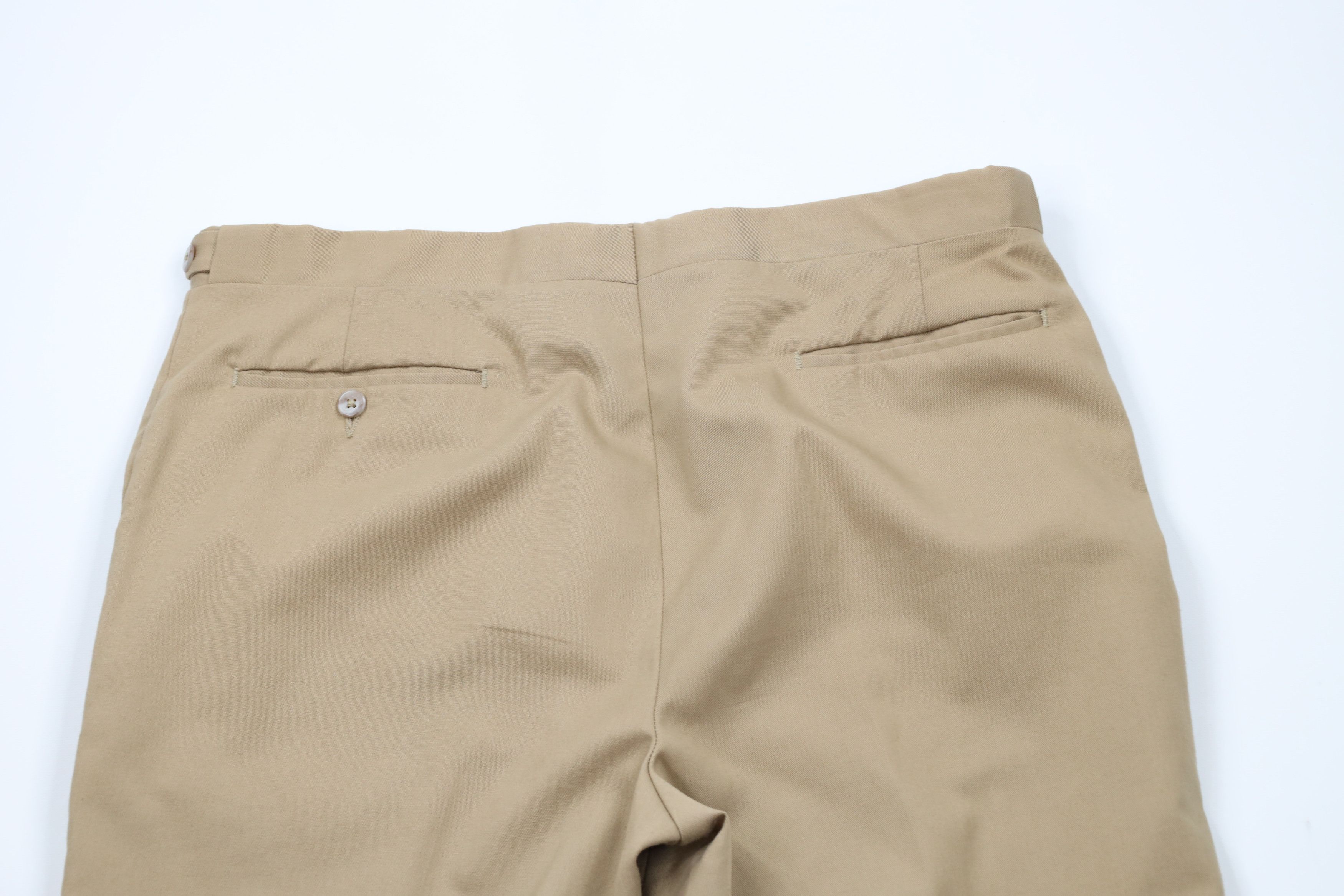 Vintage Vintage 70s Streetwear Flared Wide Leg Chino Pants Beige Size US 36 / EU 52 - 5 Thumbnail