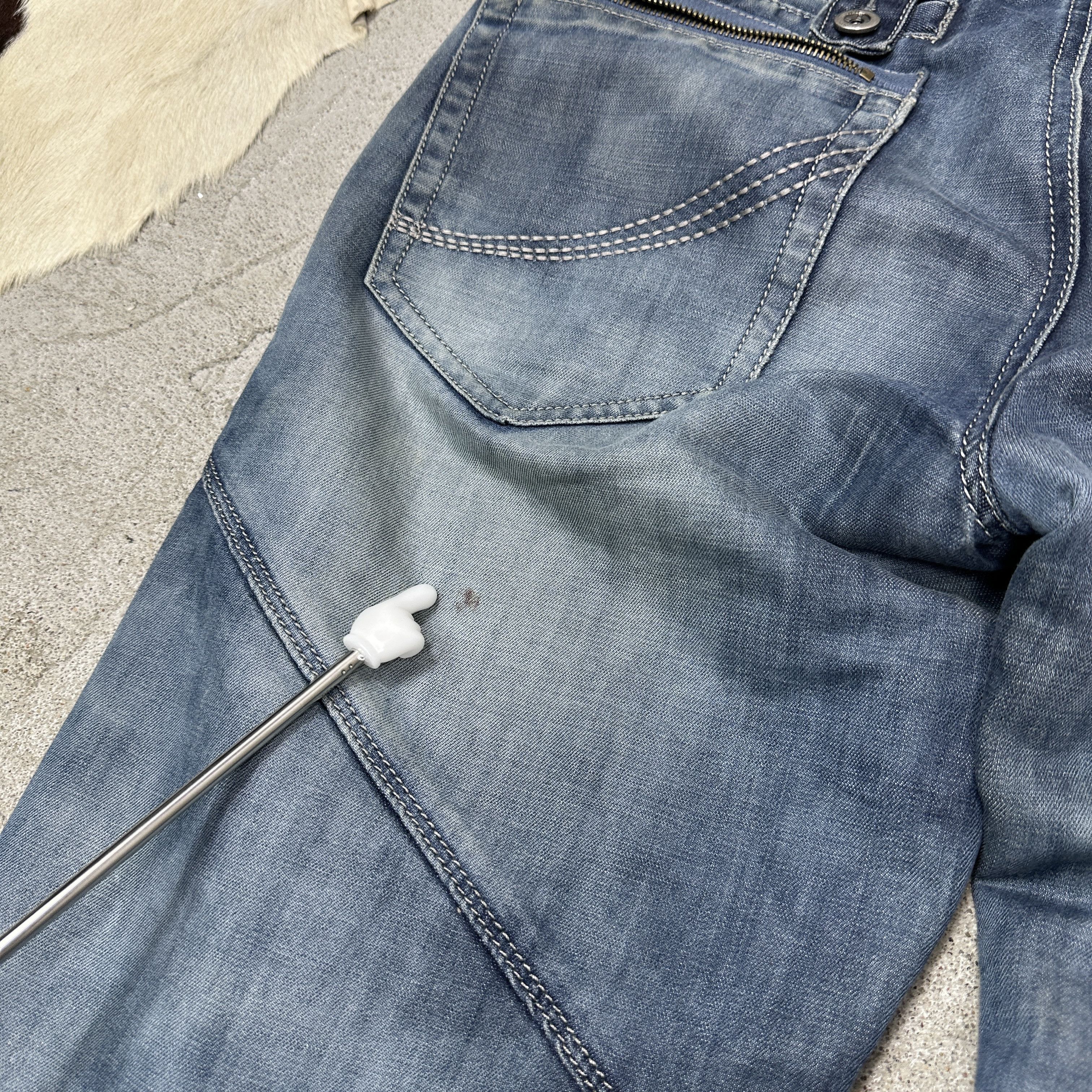 Vintage Vintage Denim Hip Hop Streetwear Washed Jeans Jorts Y2K Size US 33 - 5 Thumbnail