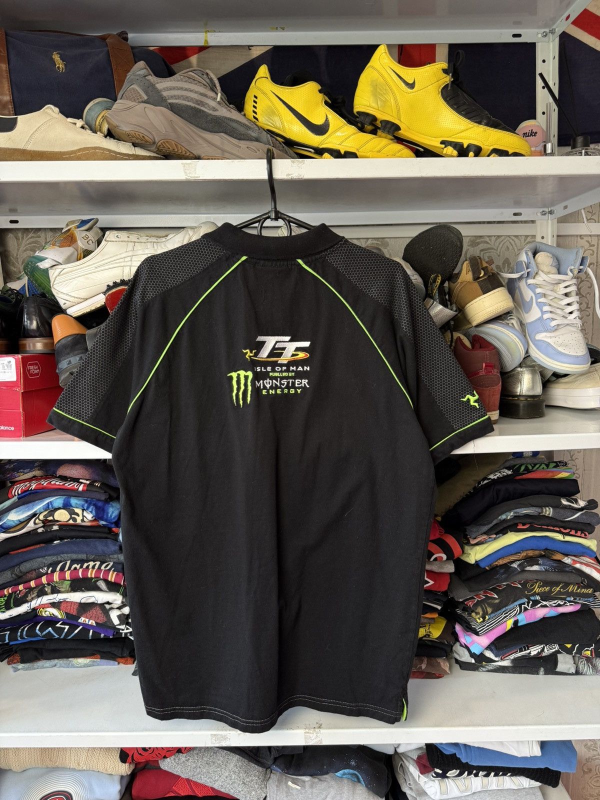 Vintage Vintage Polo Monster Energy Isle of Man TT Moto Racing USA Size US L / EU 52-54 / 3 - 3 Thumbnail