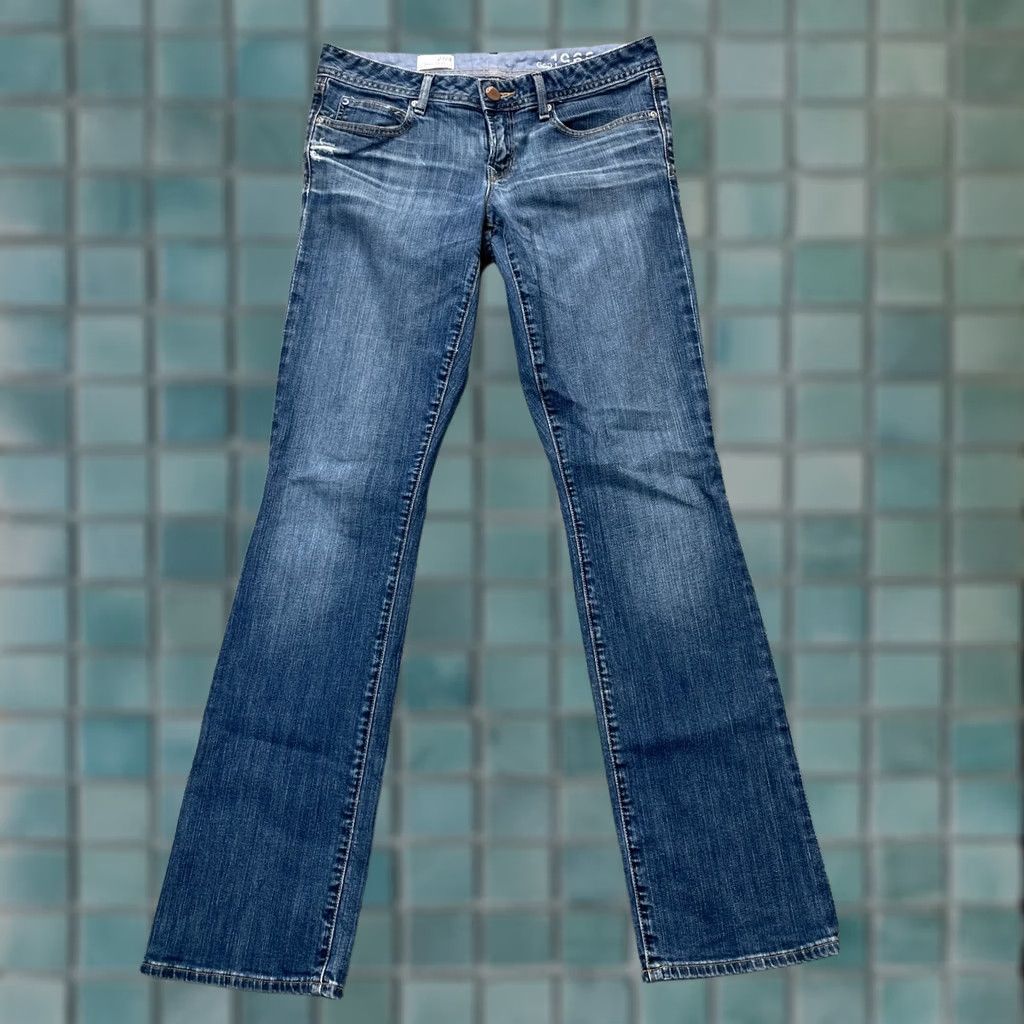 Gap VINTAGE Gap Jeans Womens Regular Blue 27 31in Inseam 5-Pocket Denim Cotton Spandex Straight City Preppy Womens Size 24" / US 00 / IT 34 - 1 Thumbnail