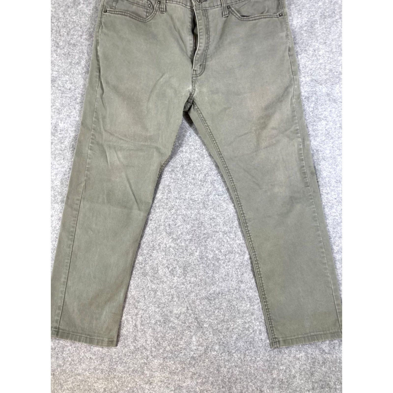 Levi's Levi's Signature S47 Tapered Jeans Mens 38X32 Green Denim Waistband Stretch Logo Medium Wash 5-Pocket Design Regular Fit Distinctive 90s Outdoor Mens Size US 38 / EU 54 - 4 Thumbnail