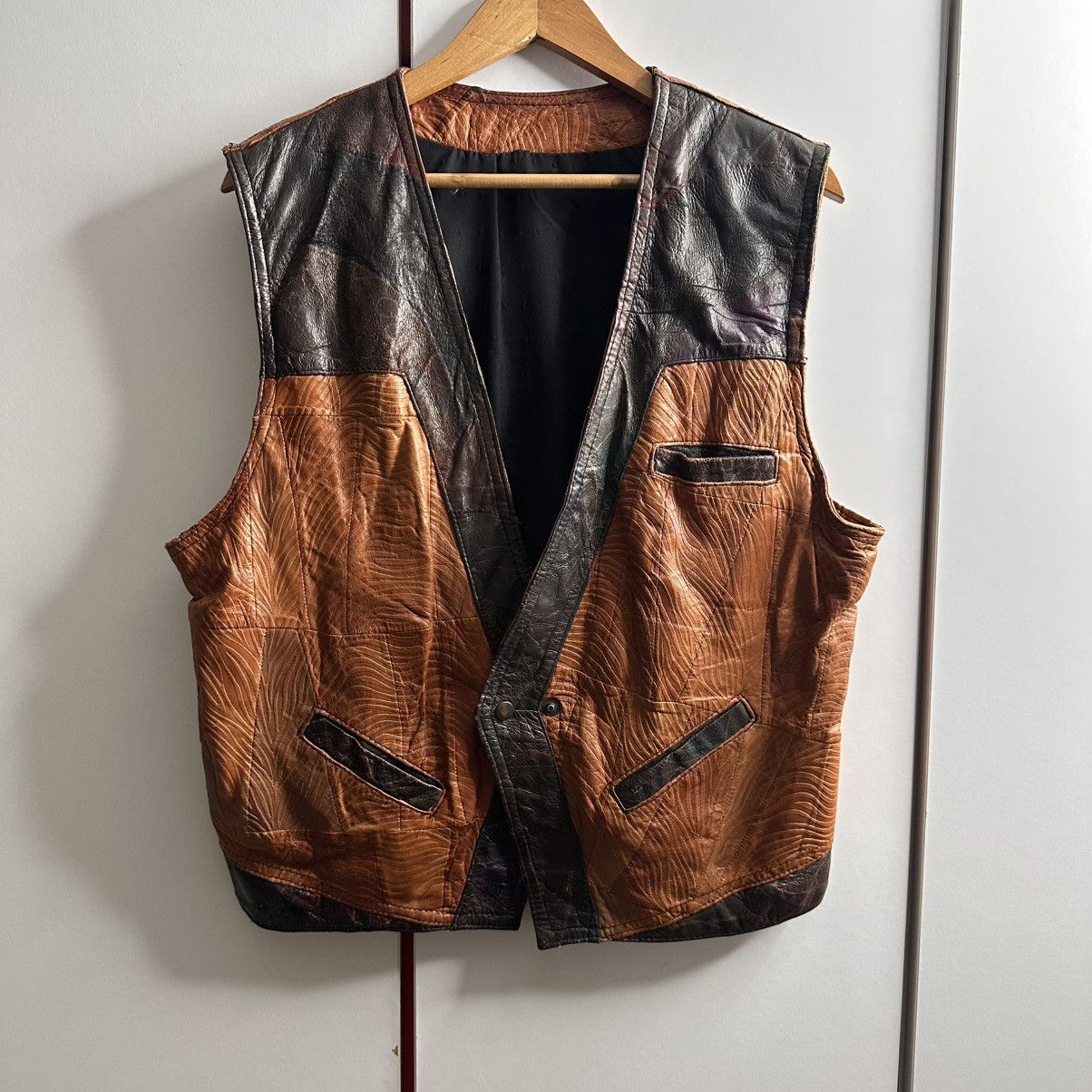 Vintage Vintage 80s Leather Vests Jacket Size US M / EU 48-50 / 2 - 1 Thumbnail