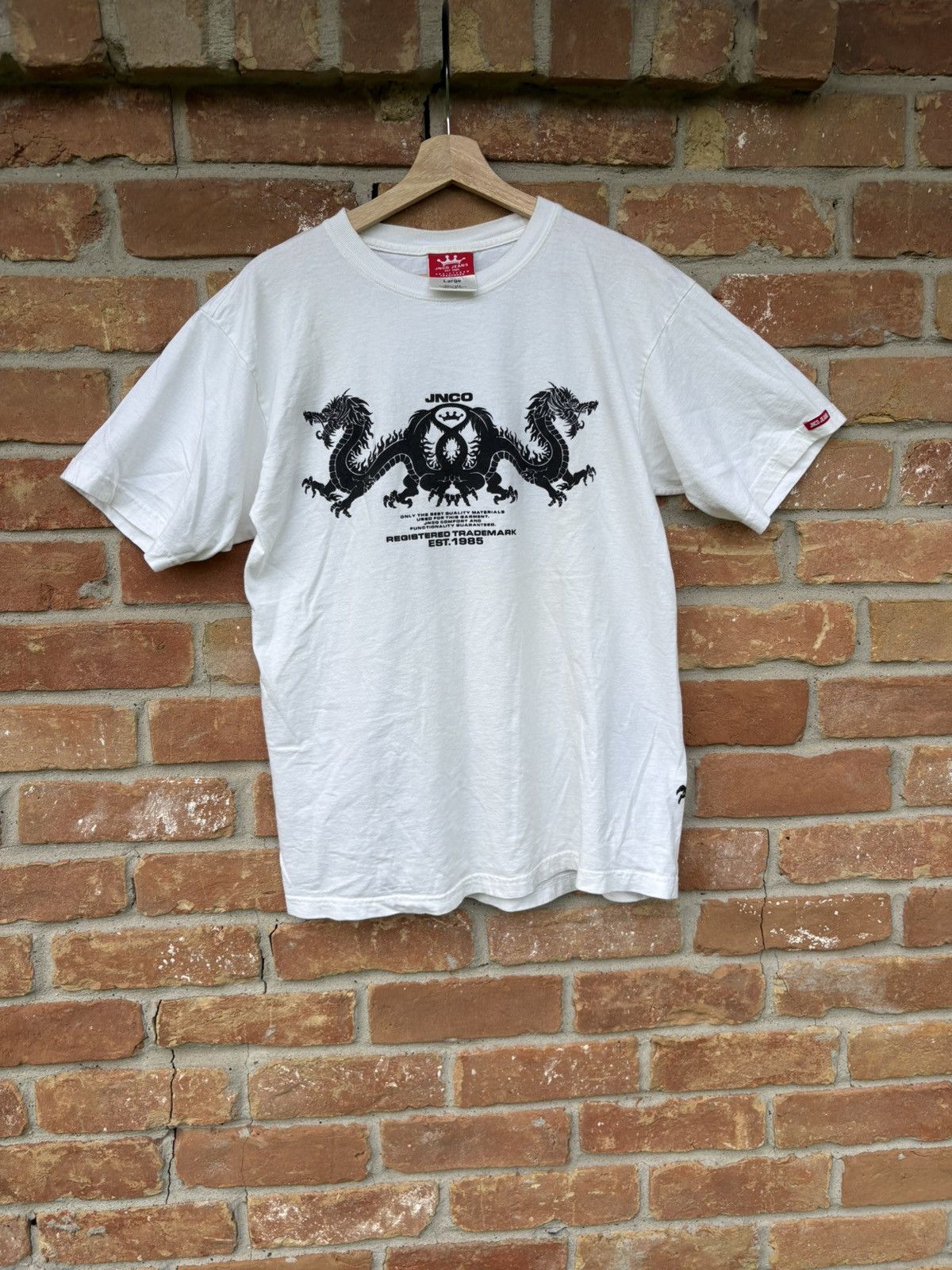 JNCO Vintage 90s JNCO Jeans Dragon Graphic T-Shirt Size US L / EU 52-54 / 3 - 1 Thumbnail