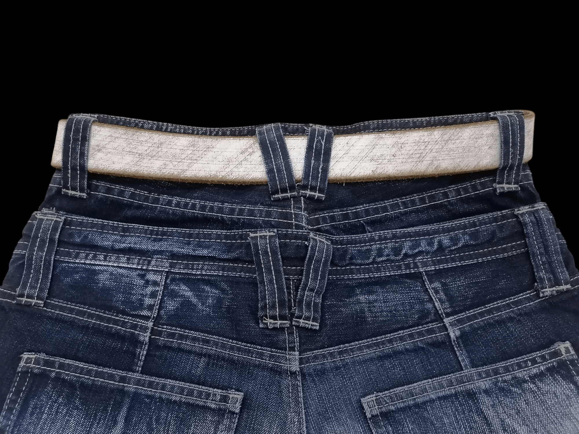 Genuine Leather × Japanese Brand × Takeo Kikuchi Takeo Kikuchi Distressed Design Pure Leather Belts Size ONE SIZE - 4 Thumbnail