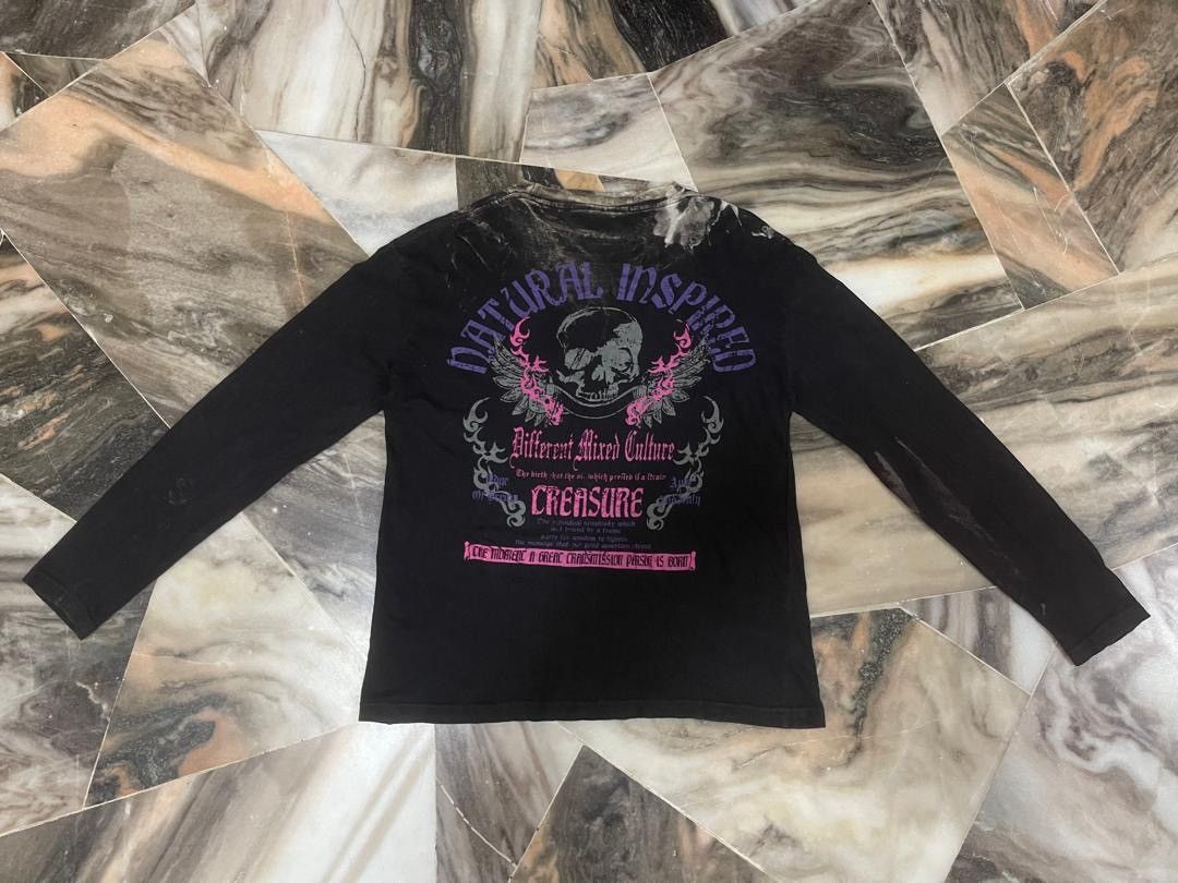 Hysteric Glamour Sun Faded Poem Skull Gothic Seditionaries Shirt Size US L / EU 52-54 / 3 - 1 Thumbnail
