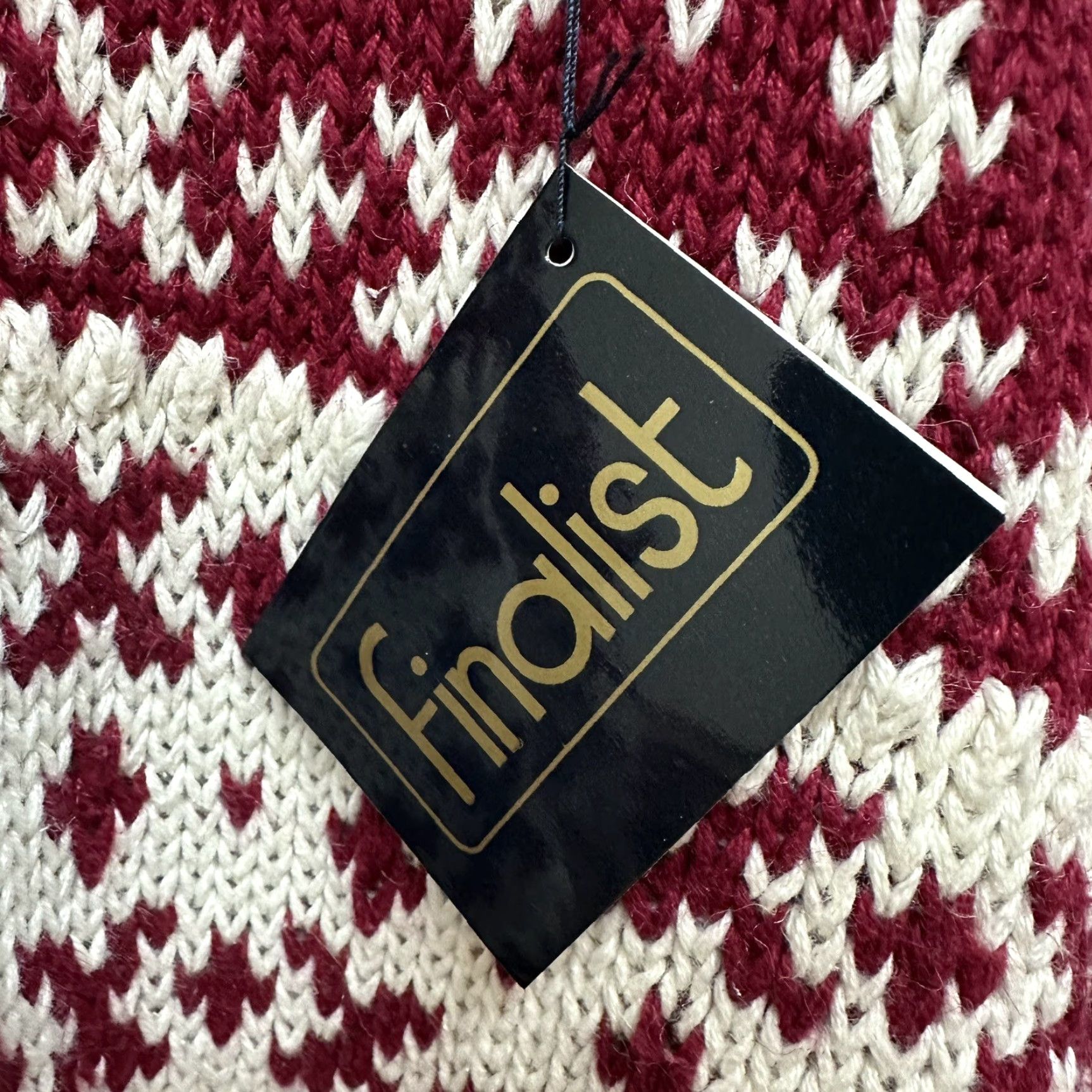 Vintage VINTAGE Finalist Red Cable Chunky Knit Sweater Cotton blend Men's M NEW NOS Size US M / EU 48-50 / 2 - 3 Thumbnail