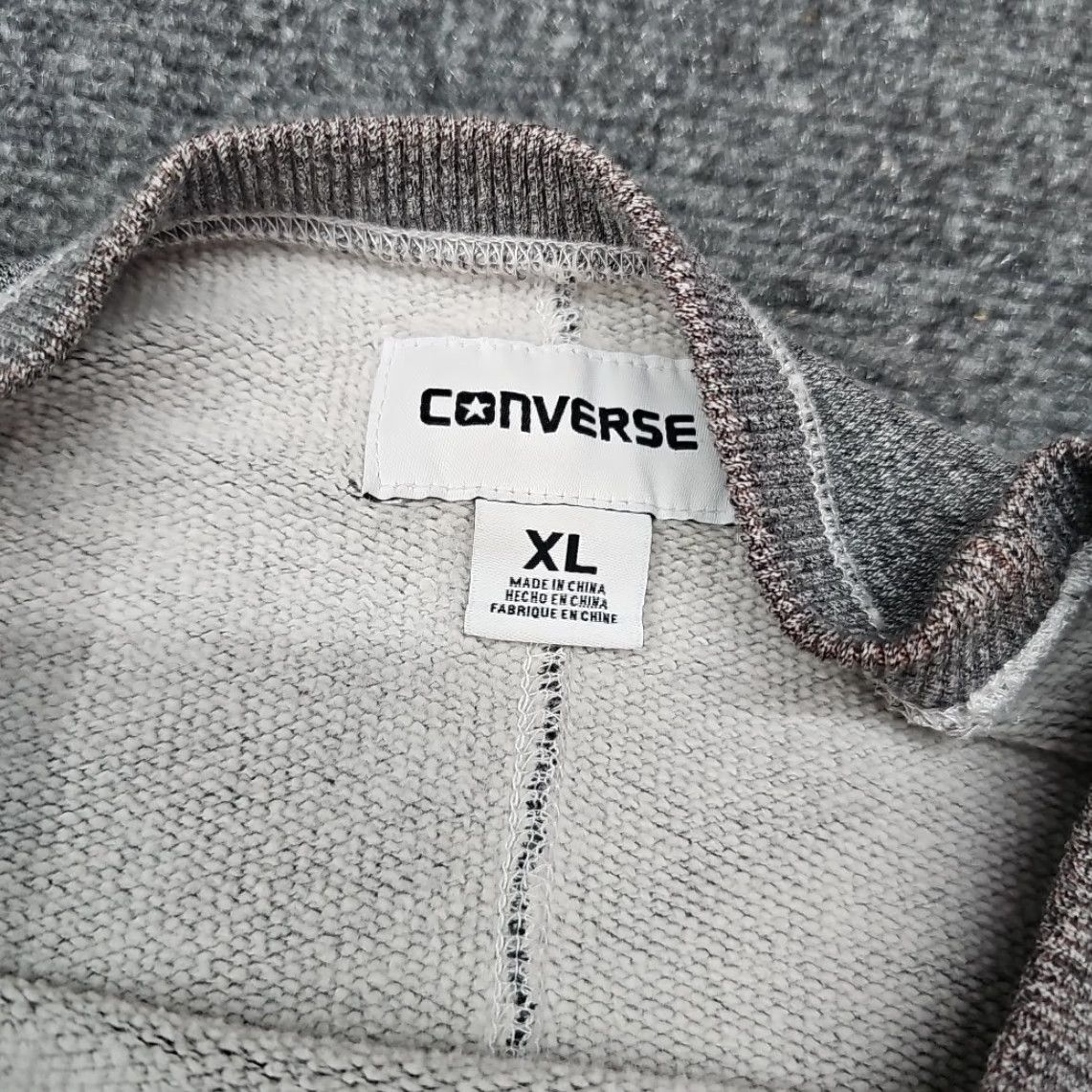 Converse Converse Shirt Men XL Grey Long Sleeve Sweatshirt Logo Over Stitch Pull Over Size US XL / EU 56 / 4 - 3 Thumbnail