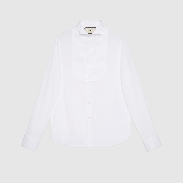 Gucci o1la5ras0426 Cotton Shirt in White Size US M / EU 48-50 / 2 - 3 Thumbnail