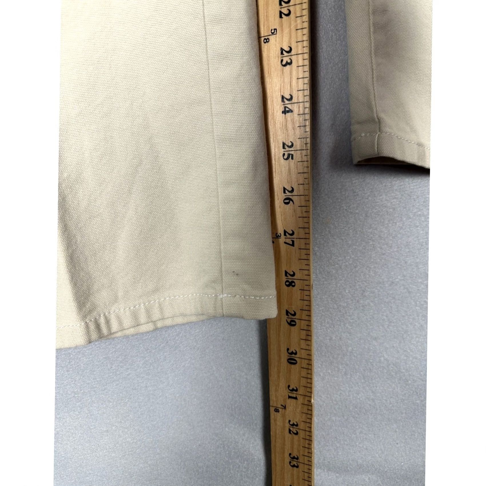 Peter Millar Peter Millar Mens 38 Khaki Beige Cotton Stretch 5-Pocket Canvas Straight Pants Size US 38 / EU 54 - 6 Thumbnail