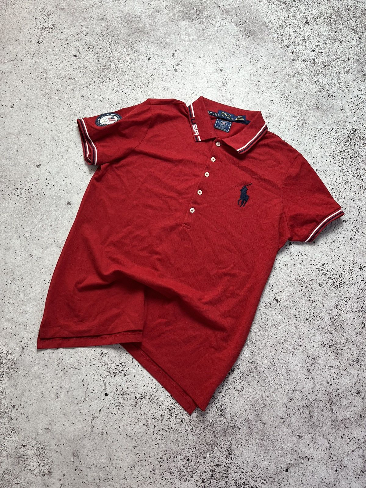 Ralph Lauren × Vintage Polo Ralph Lauren USA Team Polo Shirt Vintage Size US M / EU 48-50 / 2 - 1 Thumbnail