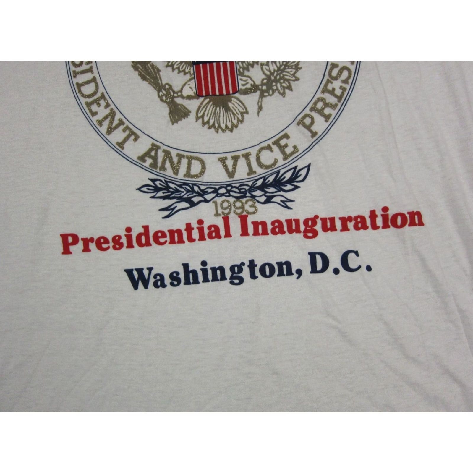 Vintage VINTAGE Bill Clinton Shirt Mens Medium White Presidential Inauguration 90s Size US M / EU 48-50 / 2 - 3 Thumbnail