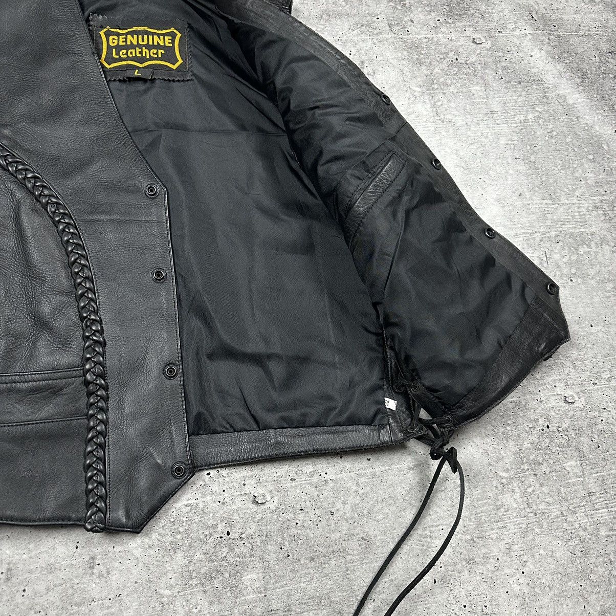 Genuine Leather Vintage Genuine Leather Vest Motorcycle Black Men’s Size 52 Size US L / EU 52-54 / 3 - 8 Thumbnail