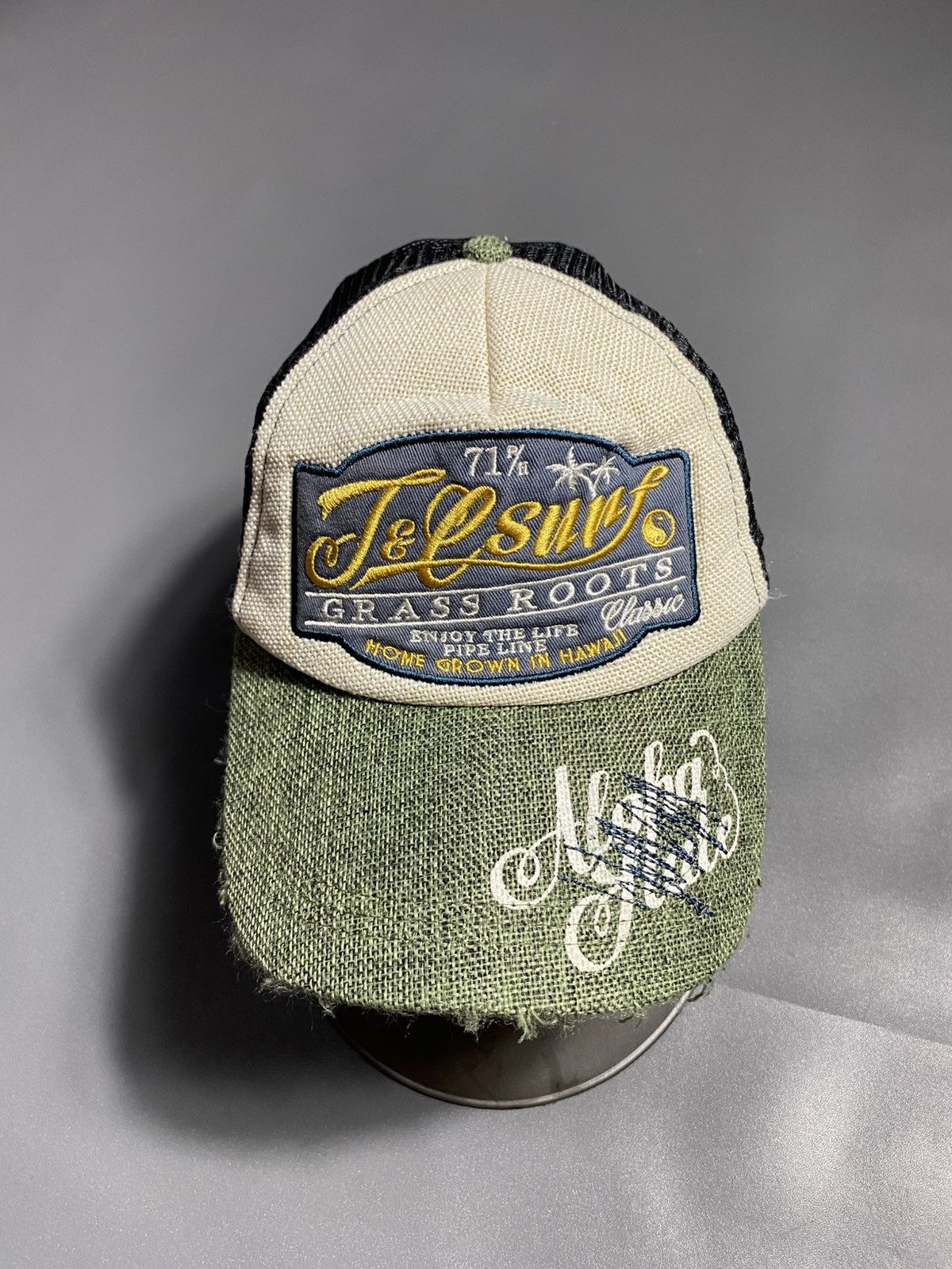 Japanese Brand Vintage T&C Surf Disstresed Style Trucker Hat Size ONE SIZE - 1 Thumbnail