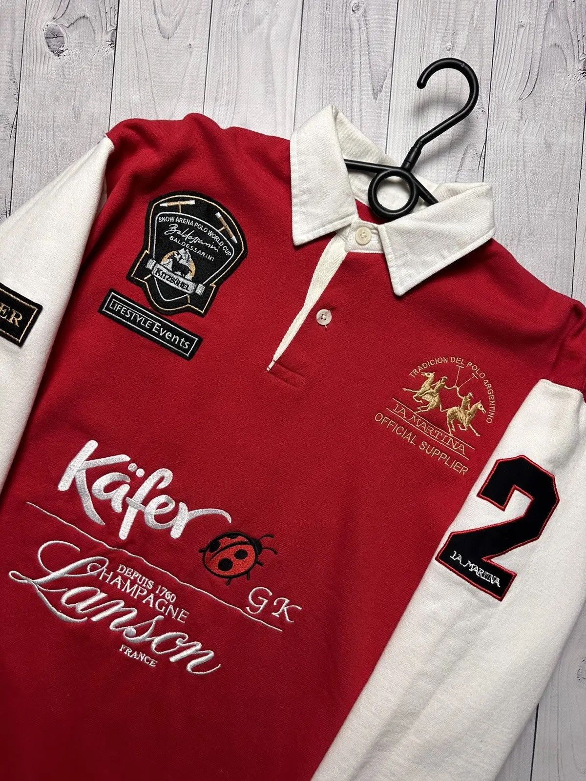 La Martina Vintage La Martina × Baldessarini rugby jersey size M Size US M / EU 48-50 / 2 - 4 Thumbnail