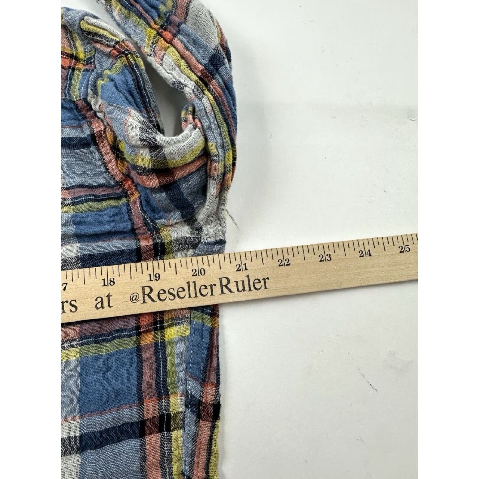 Saks Fifth Avenue Saks Fifth Avenue Shirt Mens Small Plaid Blue Button Up Casual Preppy Size US S / EU 44-46 / 1 - 6 Thumbnail