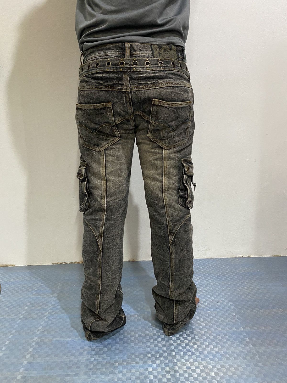 14th Addiction × LOWBOX × Le Grande Bleu (L.G.B.) Flare Jeans Lowbox Bondage Size US 31 - 2 Thumbnail