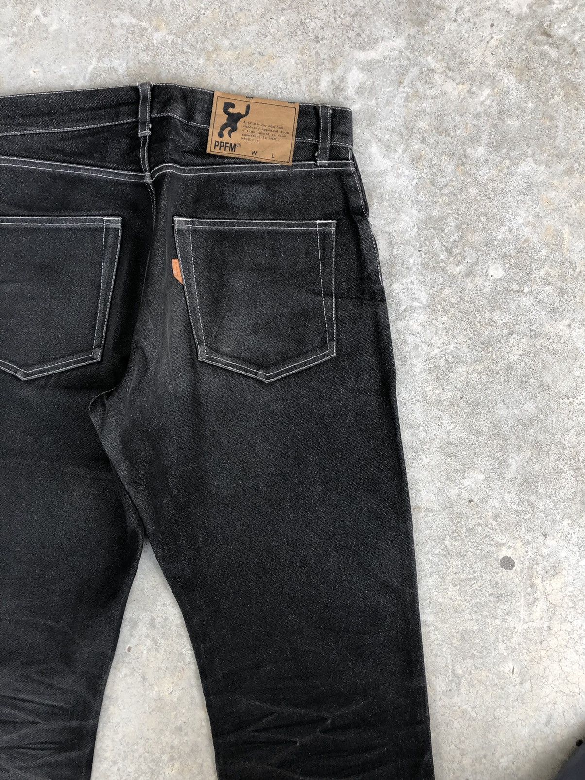 PPFM PPFM Distressed Jeans Straight Fit Jeans Size US 32 / EU 48 - 10 Thumbnail