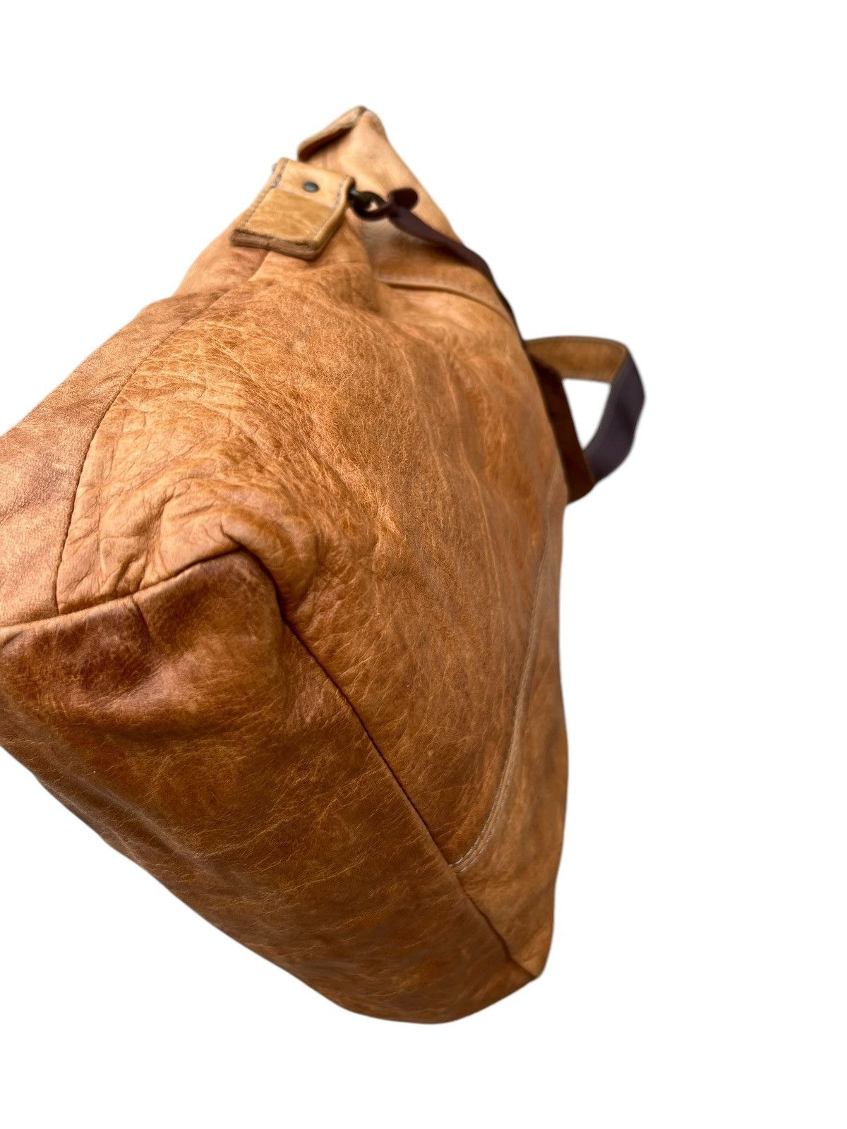 Leather Vintage Vanity Bash Japan Distressed Patina Leather Bag Size ONE SIZE - 17 Thumbnail