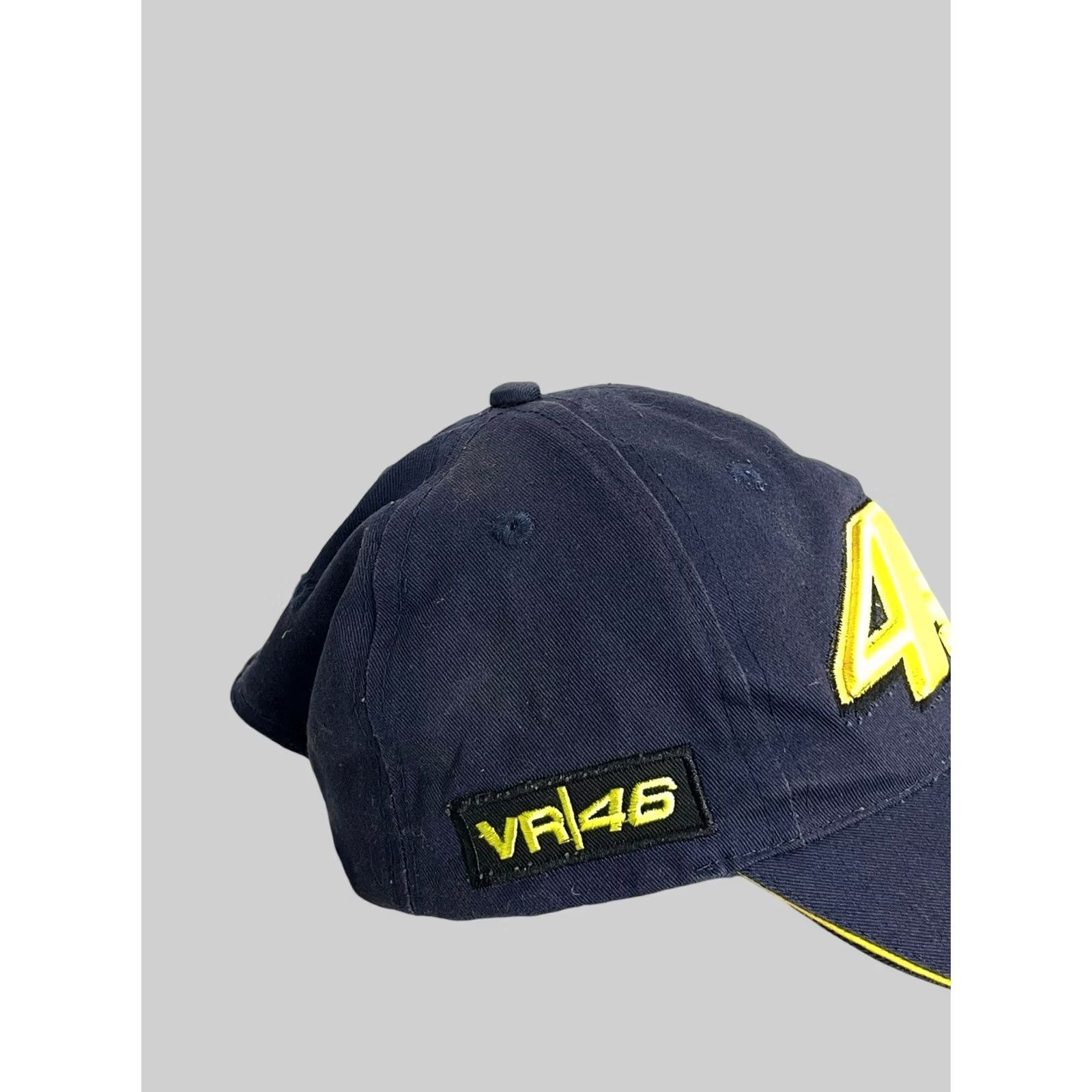 Valentino Valentino Rossi VR 46 Motorcycle The Doctor Cap Hat Snapback Adjustable Dark Blue Cotton Men One Size Mockup Hanldeboard Size ONE SIZE - 5 Thumbnail