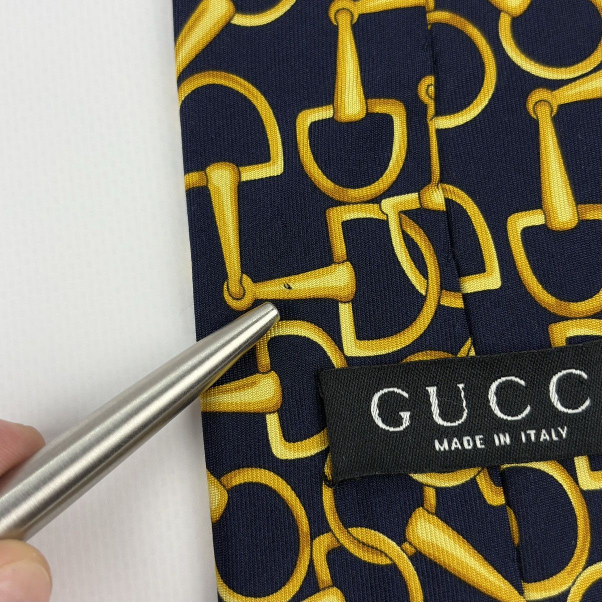 Gucci Gucci Vintage Silk Tie rare nice design Made in Italy Size ONE SIZE - 11 Thumbnail