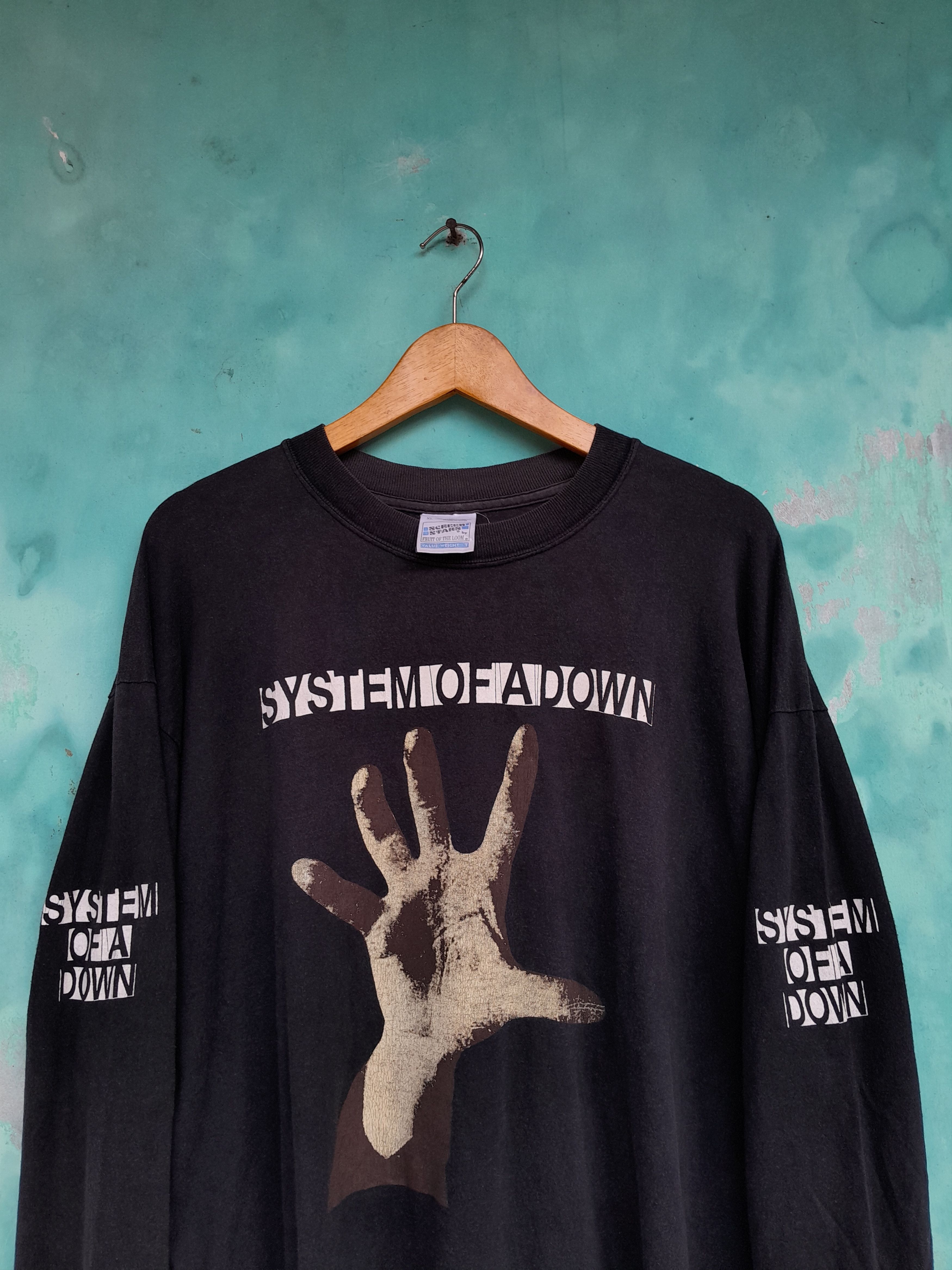 Band Tees Rare Vintage 90s System Of A Down Promo tee Longsleeve shirt Size US XL / EU 56 / 4 - 14 Thumbnail