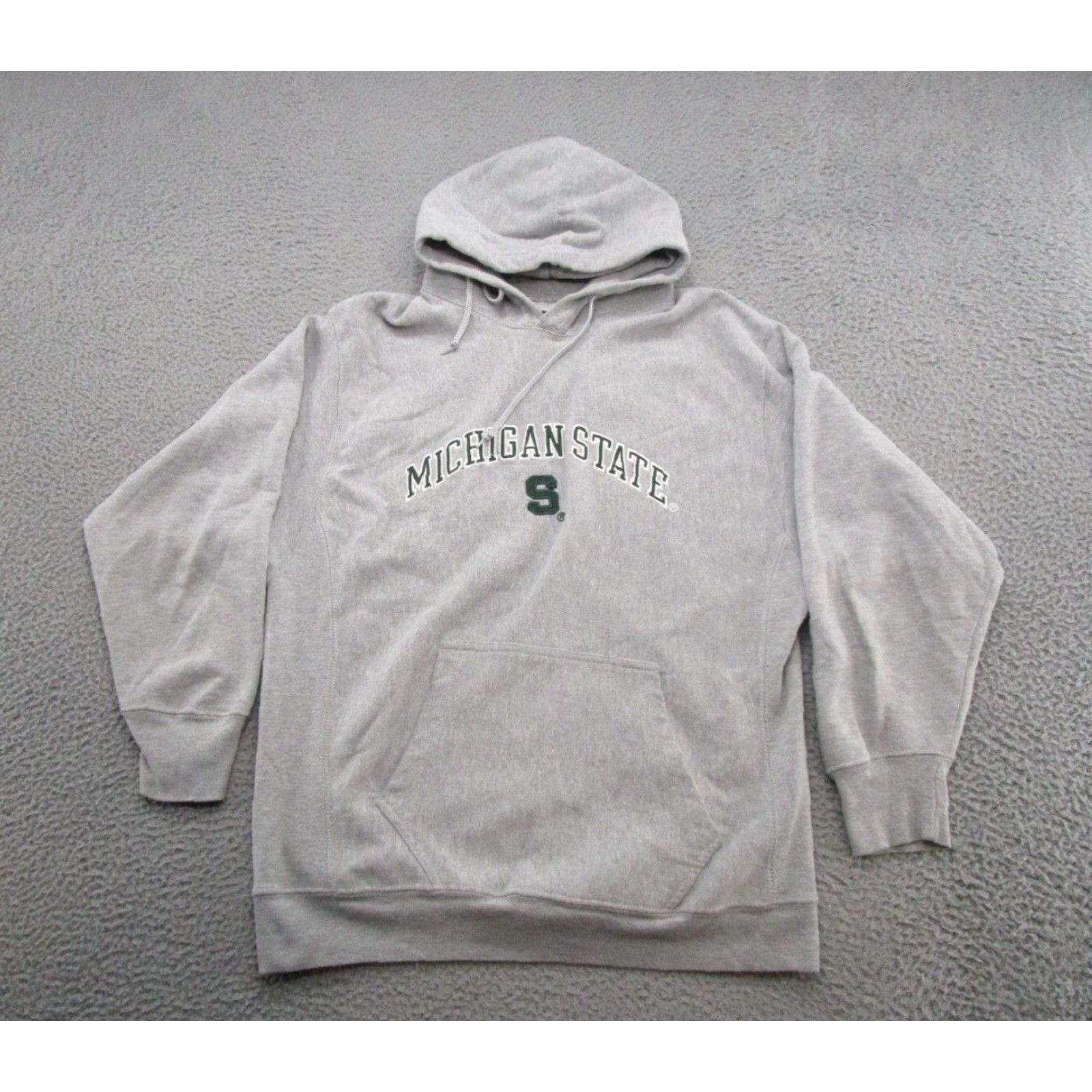 Vintage VTG Michigan State Spartans Embroidered Hoodie Sweatshirt Size L Gray Men’s NCAA Sweatshirt Hoodie Size US L / EU 52-54 / 3 - 2 Thumbnail