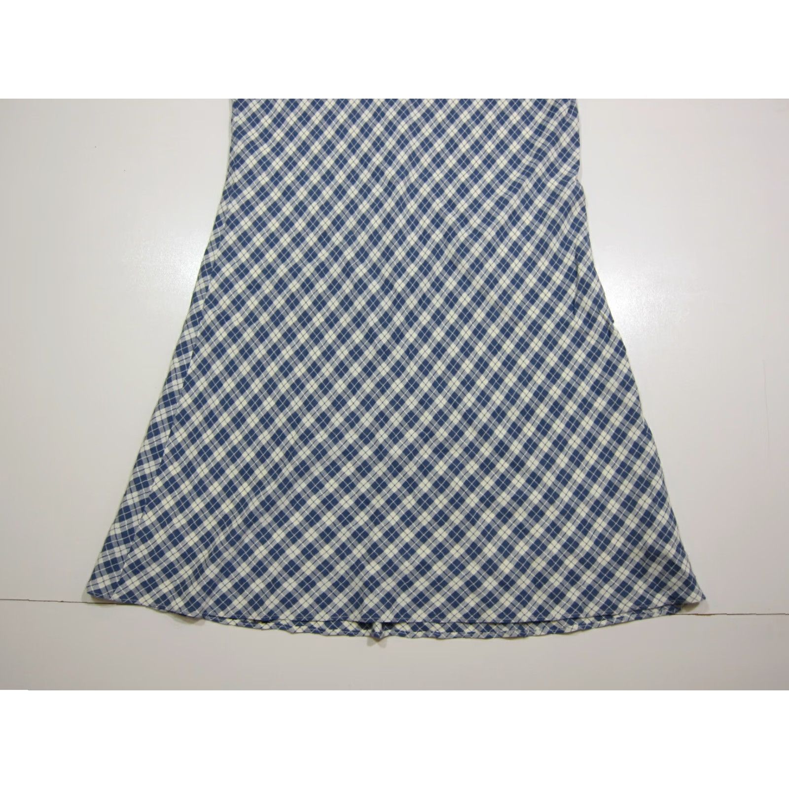 Vintage VINTAGE Jessica Howard Rayon Blue White Plaid A-Line Tunic Dress Women Size 6 Petite Size M / US 6-8 / IT 42-44 - 8 Thumbnail