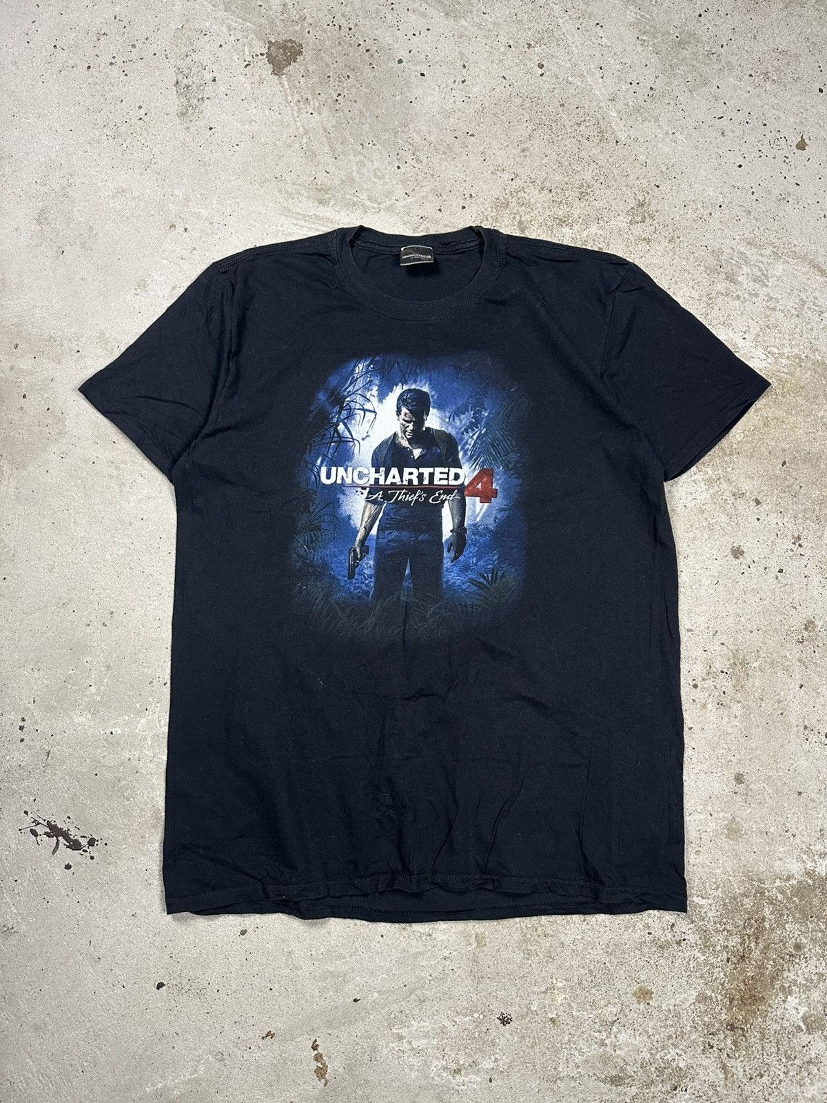 Playstation Vintage Uncharted 4 A Thief’s End Video Game Promo T Shirt Size US XL / EU 56 / 4 - 1 Thumbnail