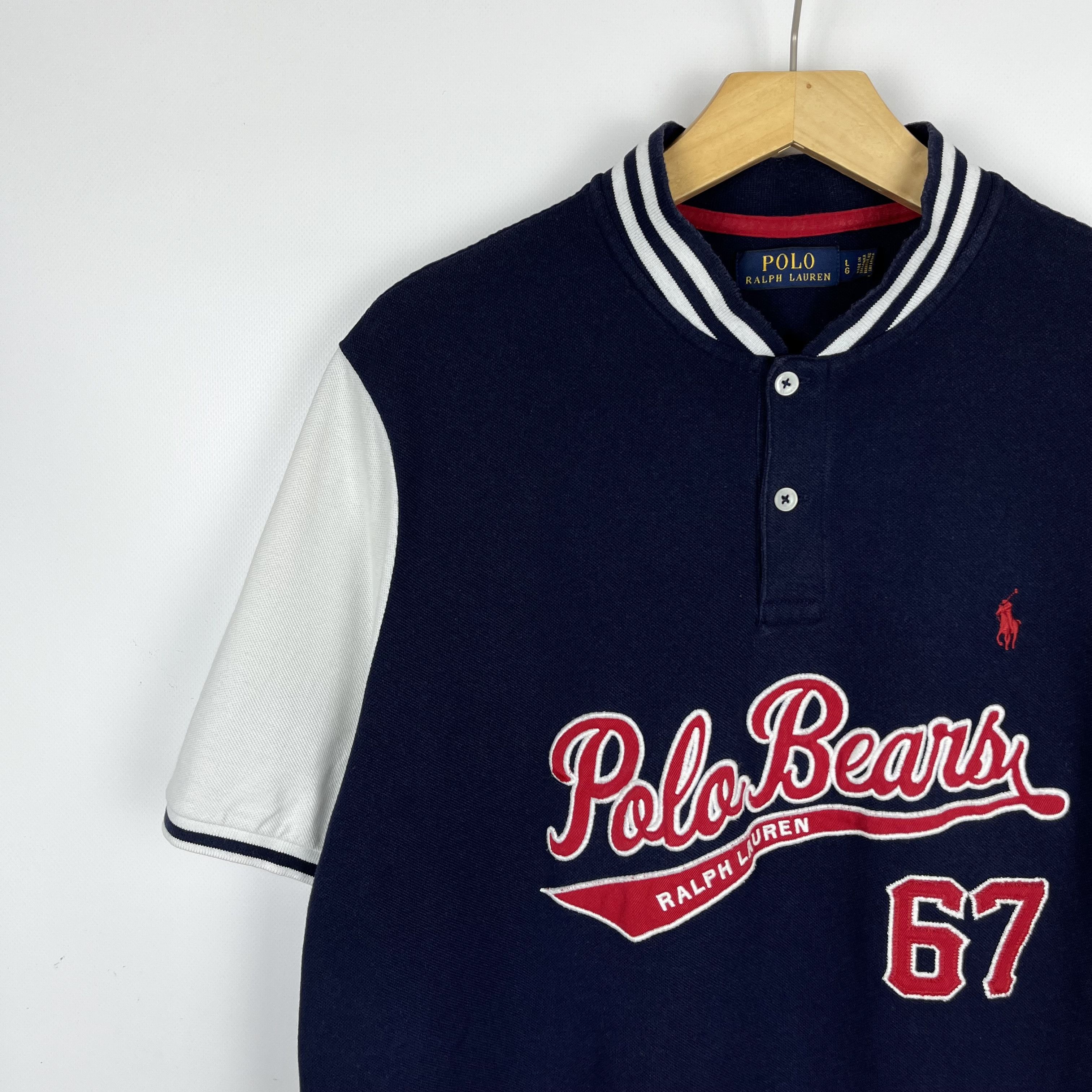 Polo Ralph Lauren Polo Ralph Lauren Polo Bears 67 Big Logo Polo Shirt Size US L / EU 52-54 / 3 - 5 Thumbnail