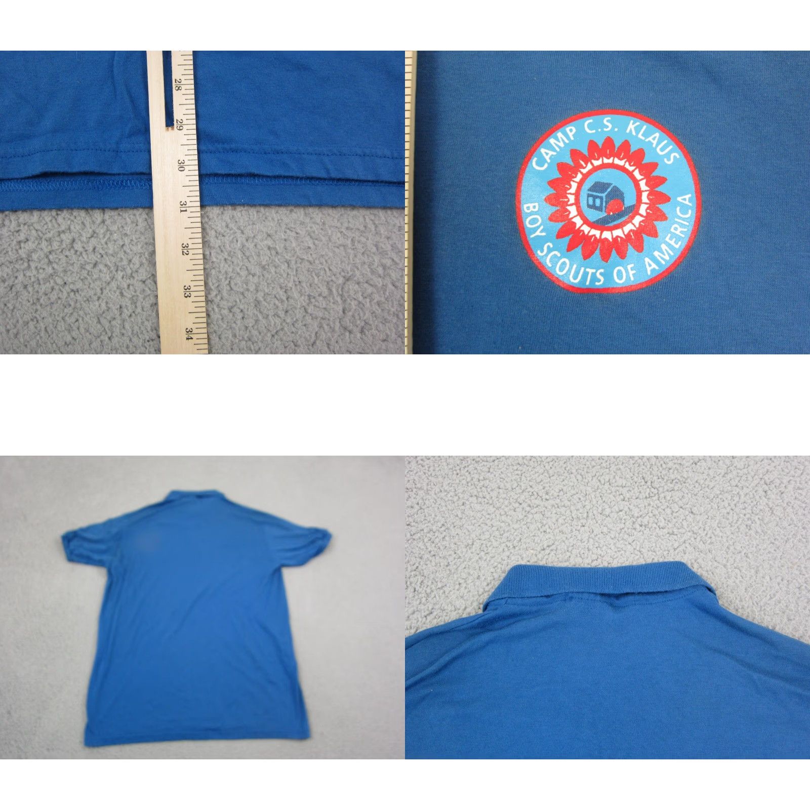 Vintage VINTAGE Boy Scouts Polo Shirt Mens XL Blue Stedman Made in USA Size US XL / EU 56 / 4 - 8 Thumbnail