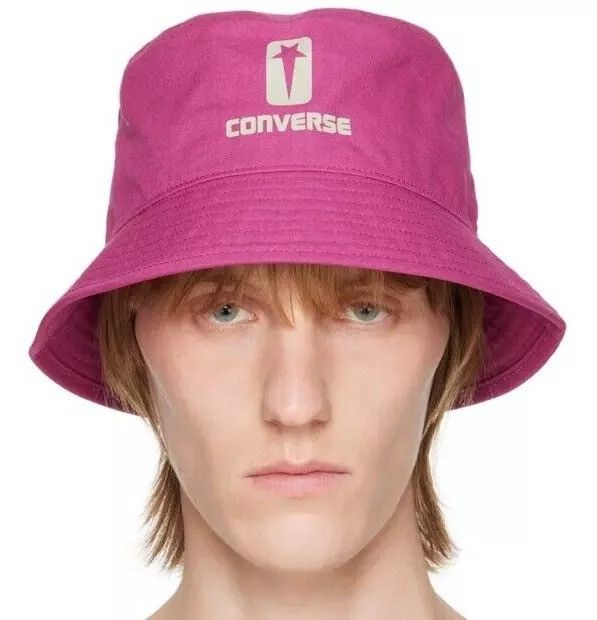 Rick Owens Drkshdw RICK OWENS DRKSHDW x Converse Cotton Bucket Hat (S/M) Size ONE SIZE - 1 Thumbnail