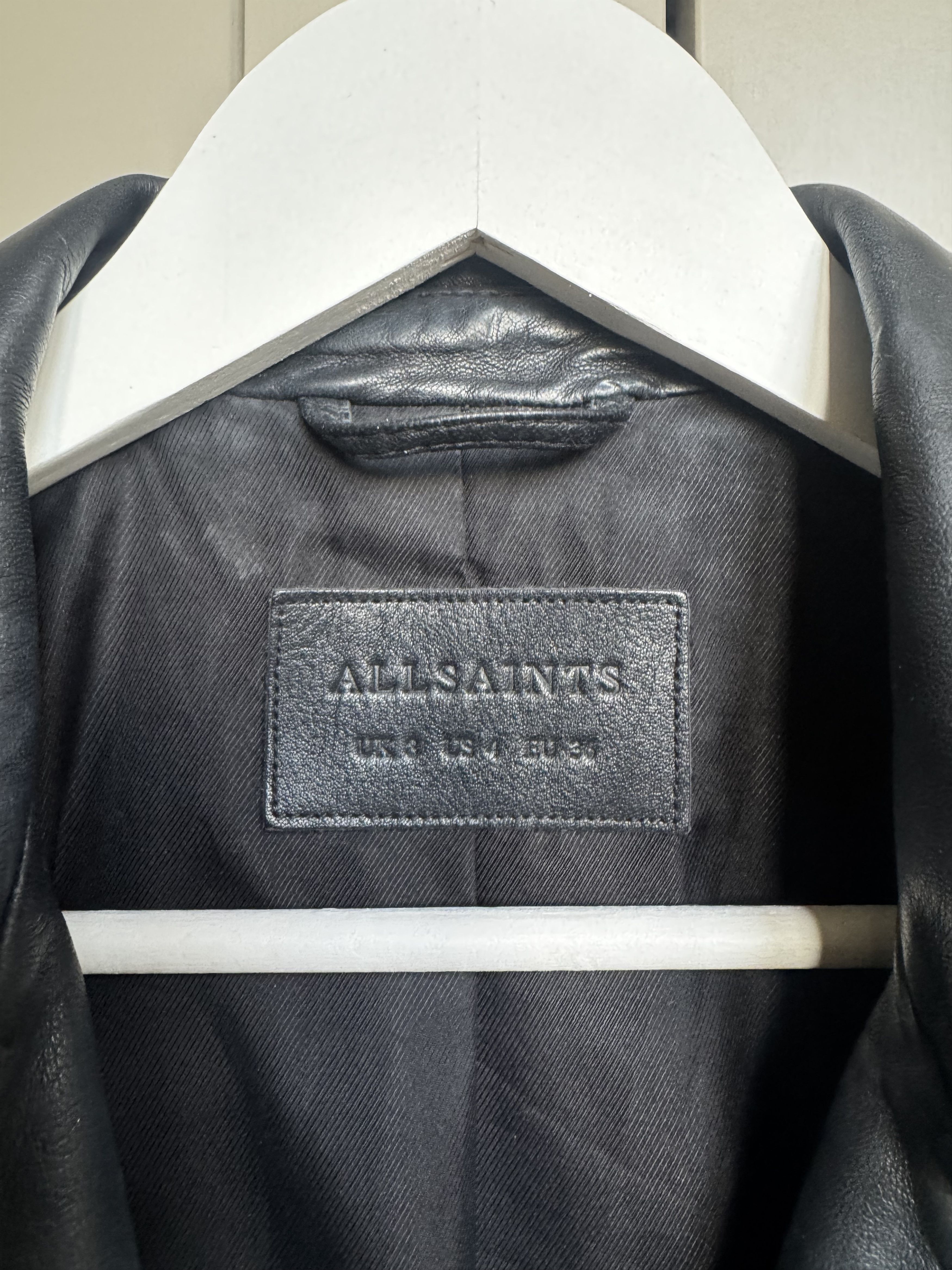 Allsaints All Saints Belfern Leather Jacket Size S / US 4 / IT 40 - 3 Thumbnail