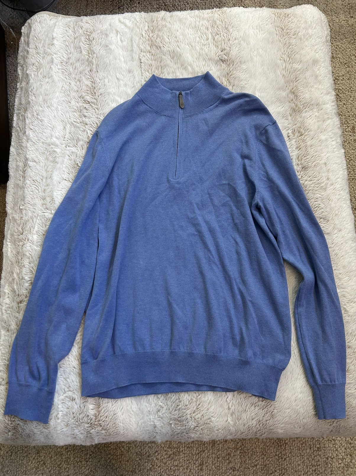 Vineyard Vines Cashmere Quarter Zip Sweater In Light Blue Size US M / EU 48-50 / 2 - 3 Thumbnail