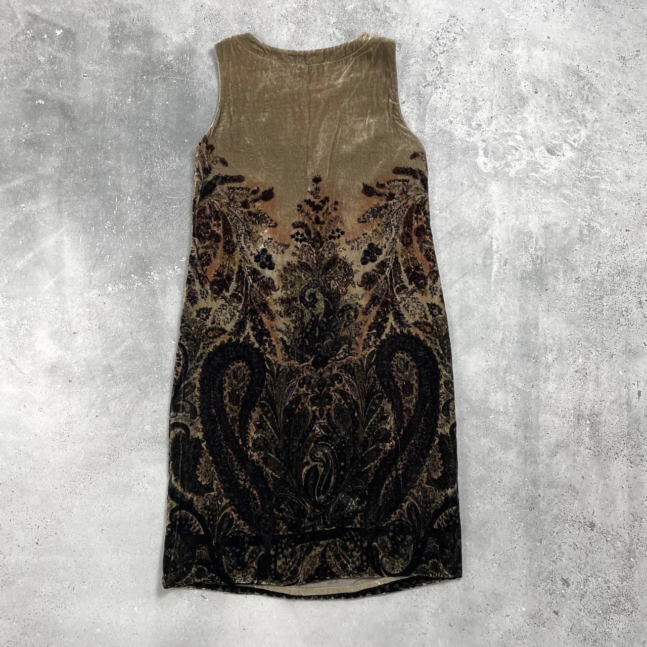 Etro ETRO Paisley Velvet Sleeveless Knee Length Dress Size 42 Size M / US 6-8 / IT 42-44 - 10 Thumbnail