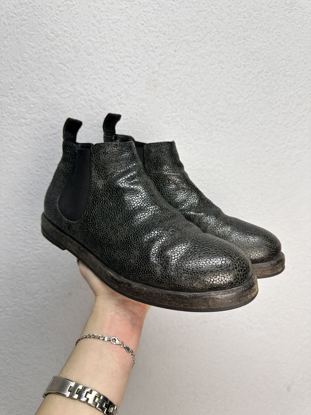 Rundholz VINTAGE LEATHER BOOTS AS 98 STYLE GUIDI HANDMADE JAPAN GOA Size US 8 / EU 41 - 10 Thumbnail