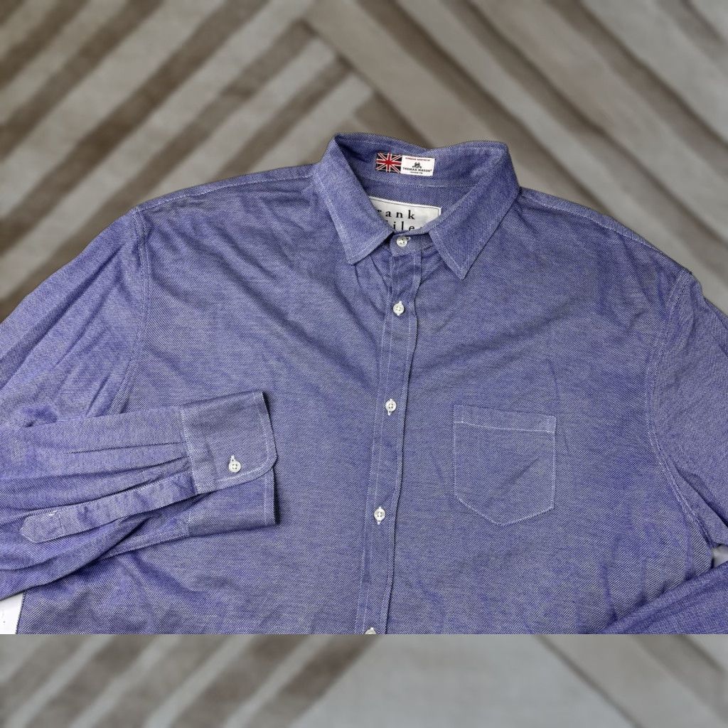 Frank & Eileen Frank & Eileen Thomas Mason Men's Button-Down Shirt Blue Size M Size US M / EU 48-50 / 2 - 1 Thumbnail