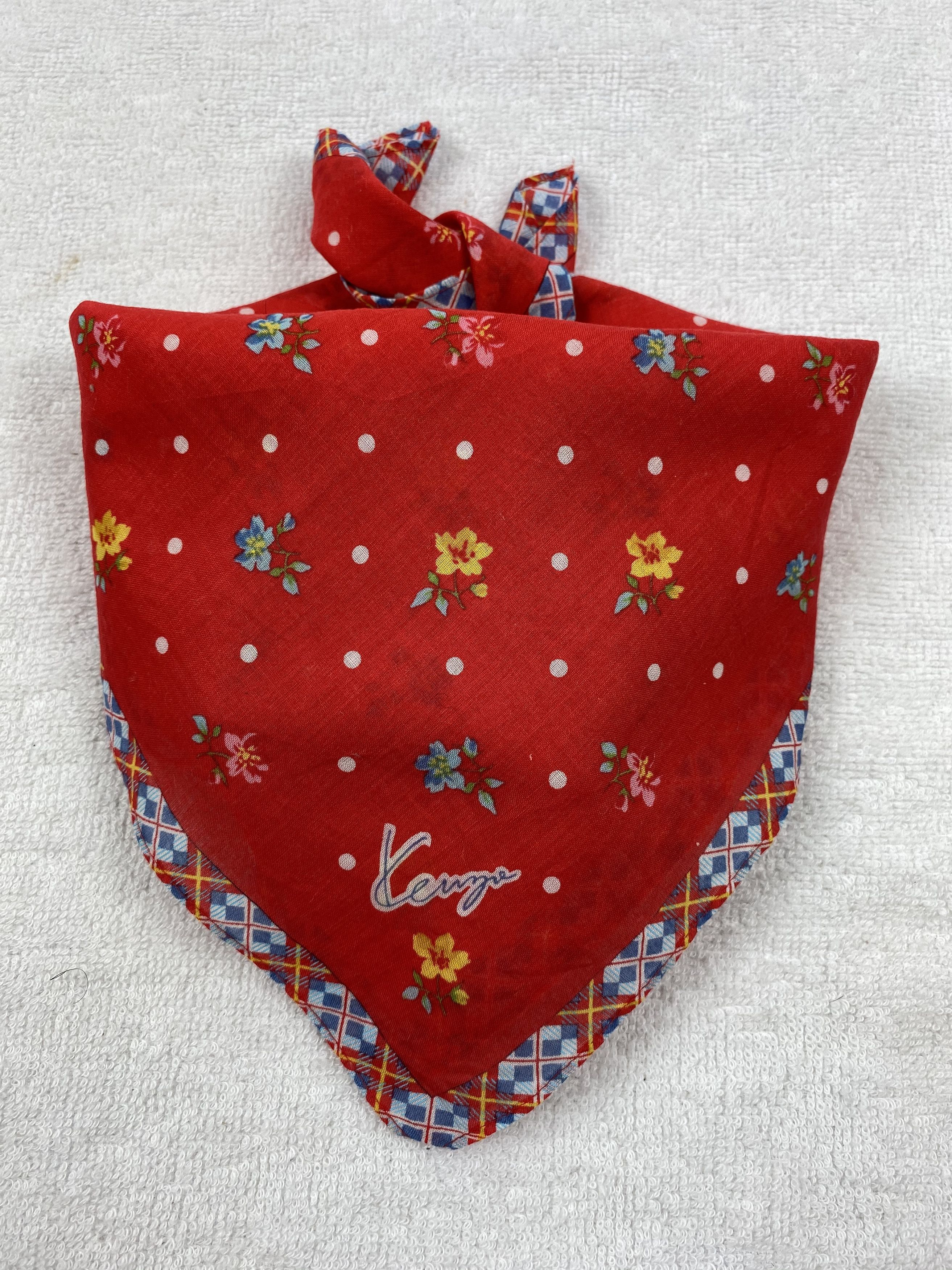 Kenzo × Vintage Kenzo Floral Handkerchief / Bandana / Neckerchief Size ONE SIZE - 2 Thumbnail