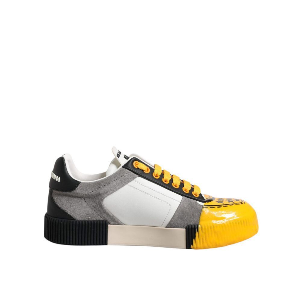 Dolce & Gabbana Dolce & Gabbana Multicolor Leather DNA Low Top Sneakers Shoe Size US 6 / EU 39 - 1 Preview