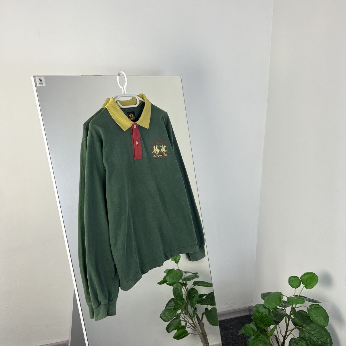 La Martina Vintage Y2K La Martina Big Logo Rugby Long Sleeve Size US L / EU 52-54 / 3 - 1 Thumbnail