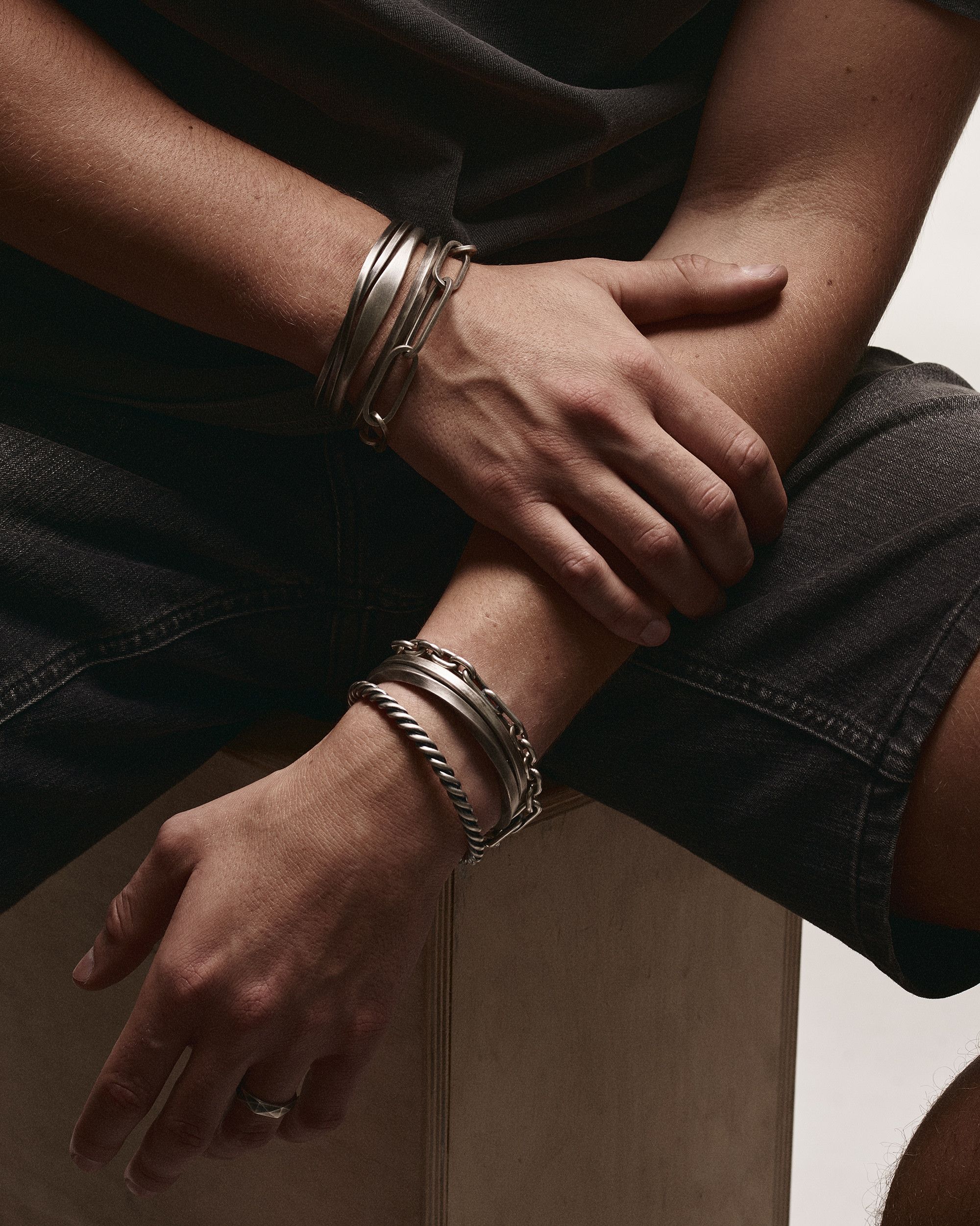Jewelry × Vintage Silver bangle TWIST Size ONE SIZE - 5 Thumbnail