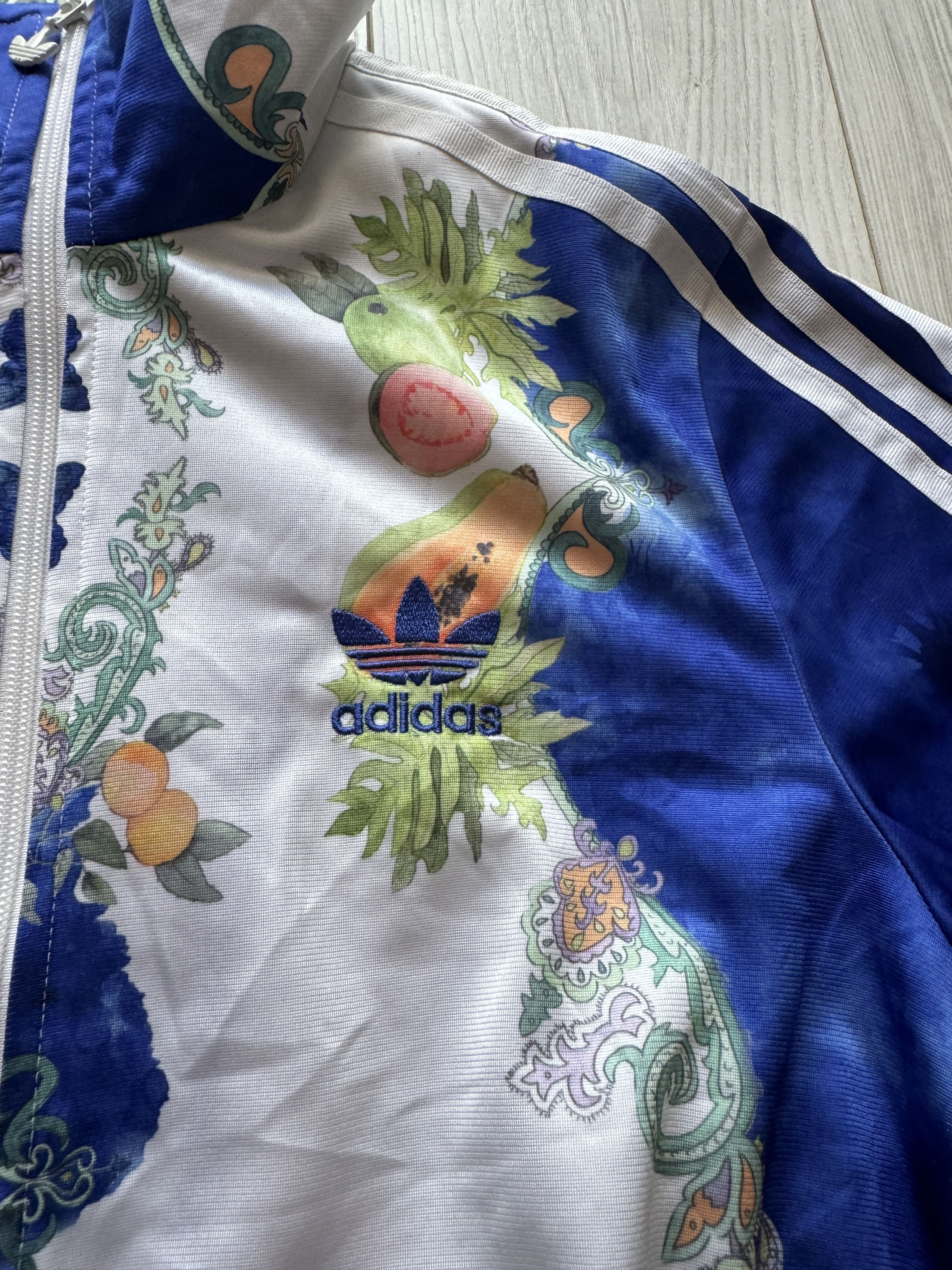 Adidas Adidas Firebird Cropped Jacket – Rare Brazil Fruit Floral Size S / US 4 / IT 40 - 4 Thumbnail
