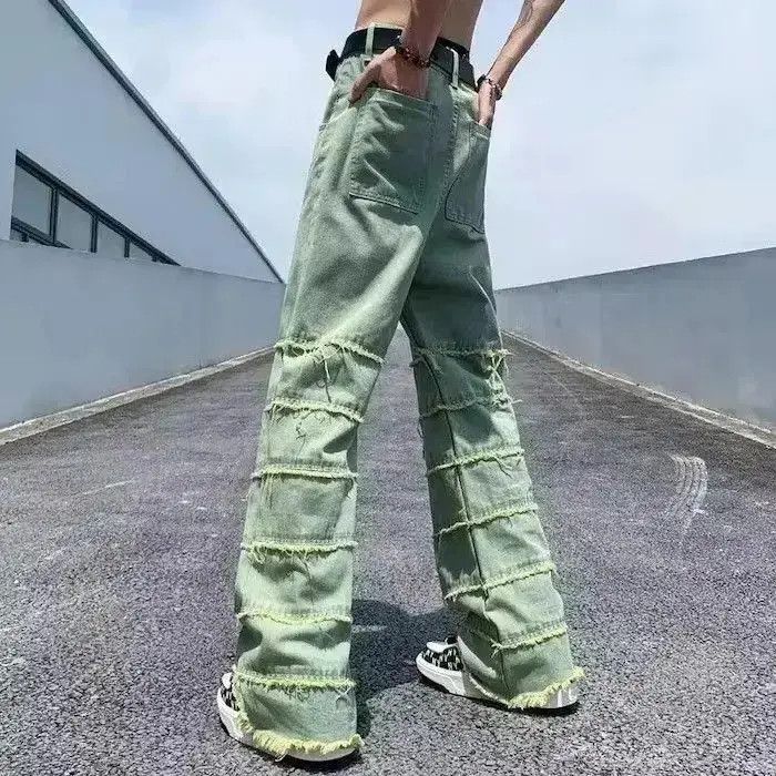 Japanese Brand Y2K Streetwear Stacked Jeans Baggy Pants Size US 32 / EU 48 - 6 Thumbnail