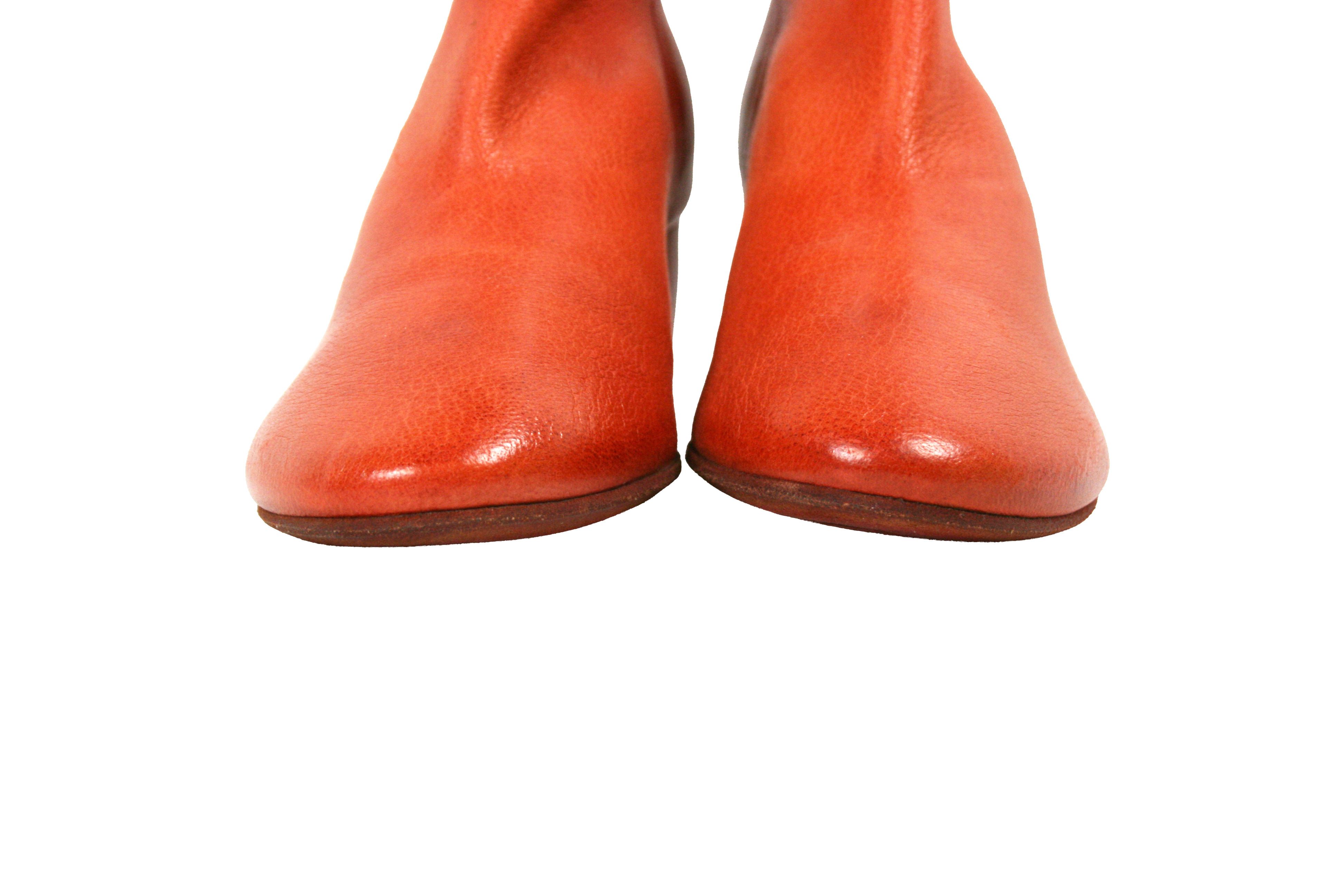 Marsell 2015 Ankle Heeled Leather Boots Size US 7 / IT 37 - 4 Thumbnail