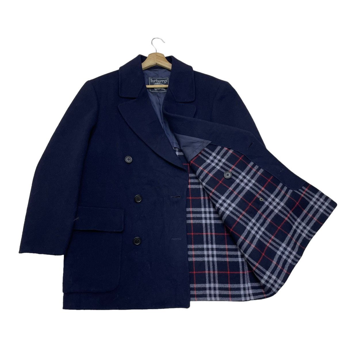 Burberry 🔥Vintage Burberry Double Collar Wool Jacket Size US S / EU 44-46 / 1 - 4 Thumbnail